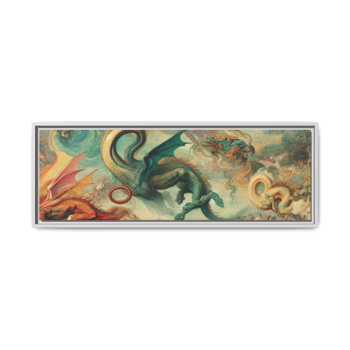 Degas Dreams of Dragons Canvas, Framed (Multi-color)