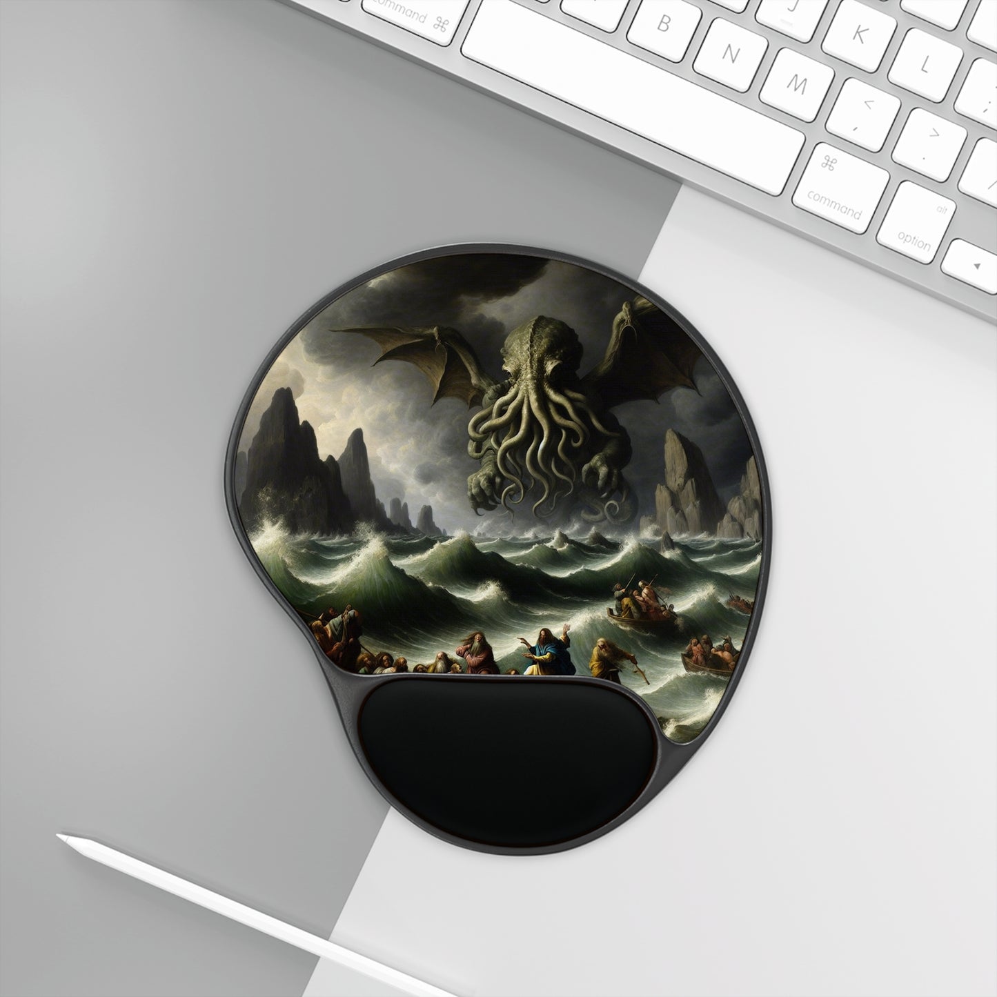 Cthulhu in the Storm Mouse Pad with Wrist Rest