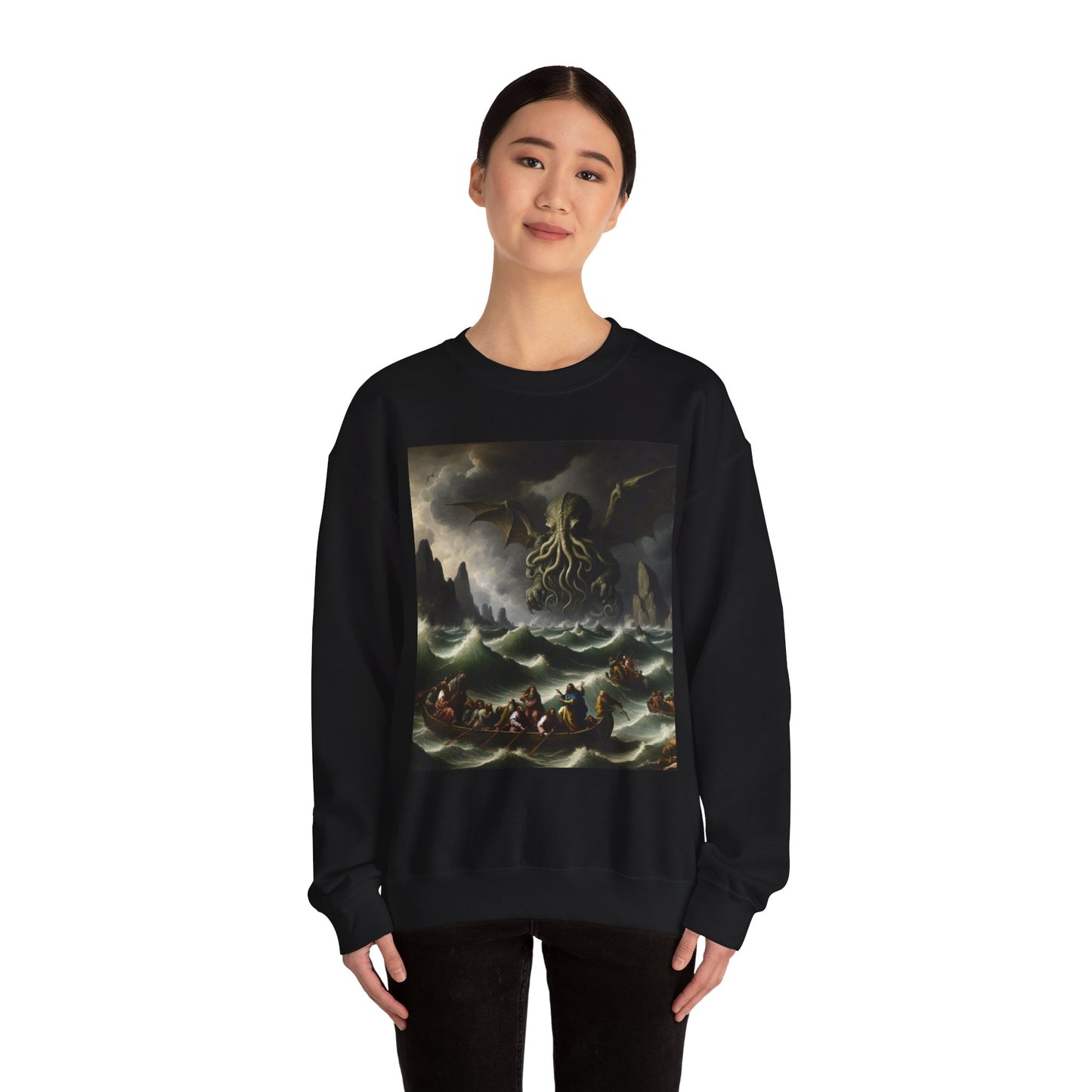 Cthulhu in the Storm Crewneck Sweatshirt