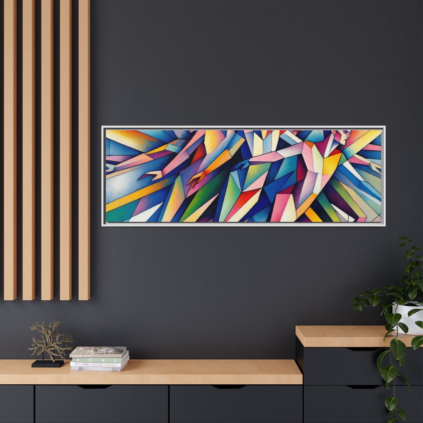 Picasso's Pixies Canvas, Framed (Multi-color)