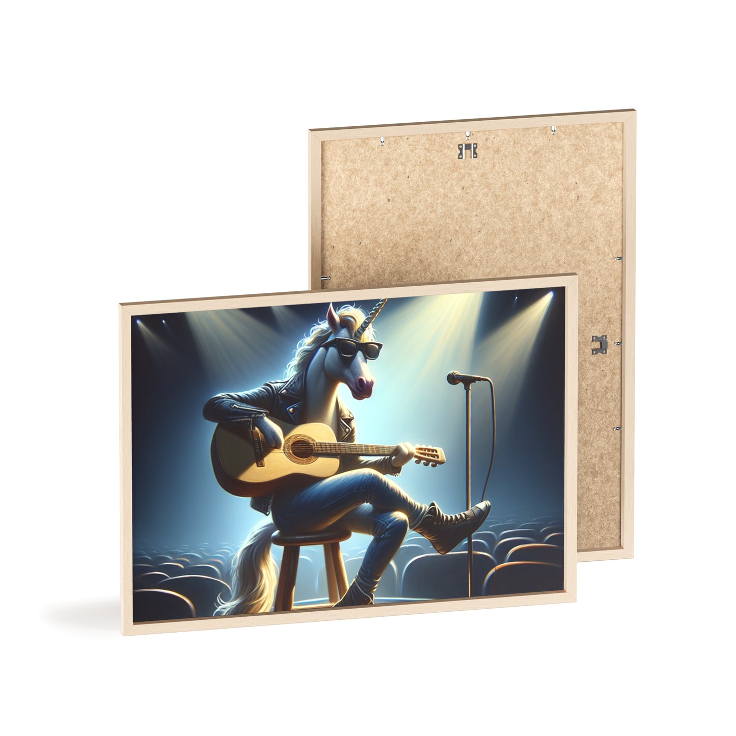 Framed Unicorn Unplugged Poster