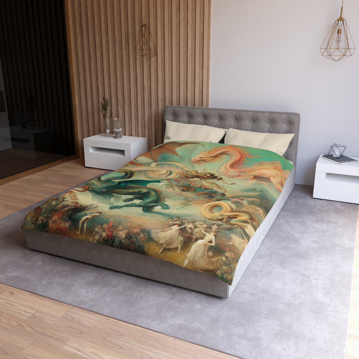 Degas Dreams of Dragons Microfiber Duvet Cover