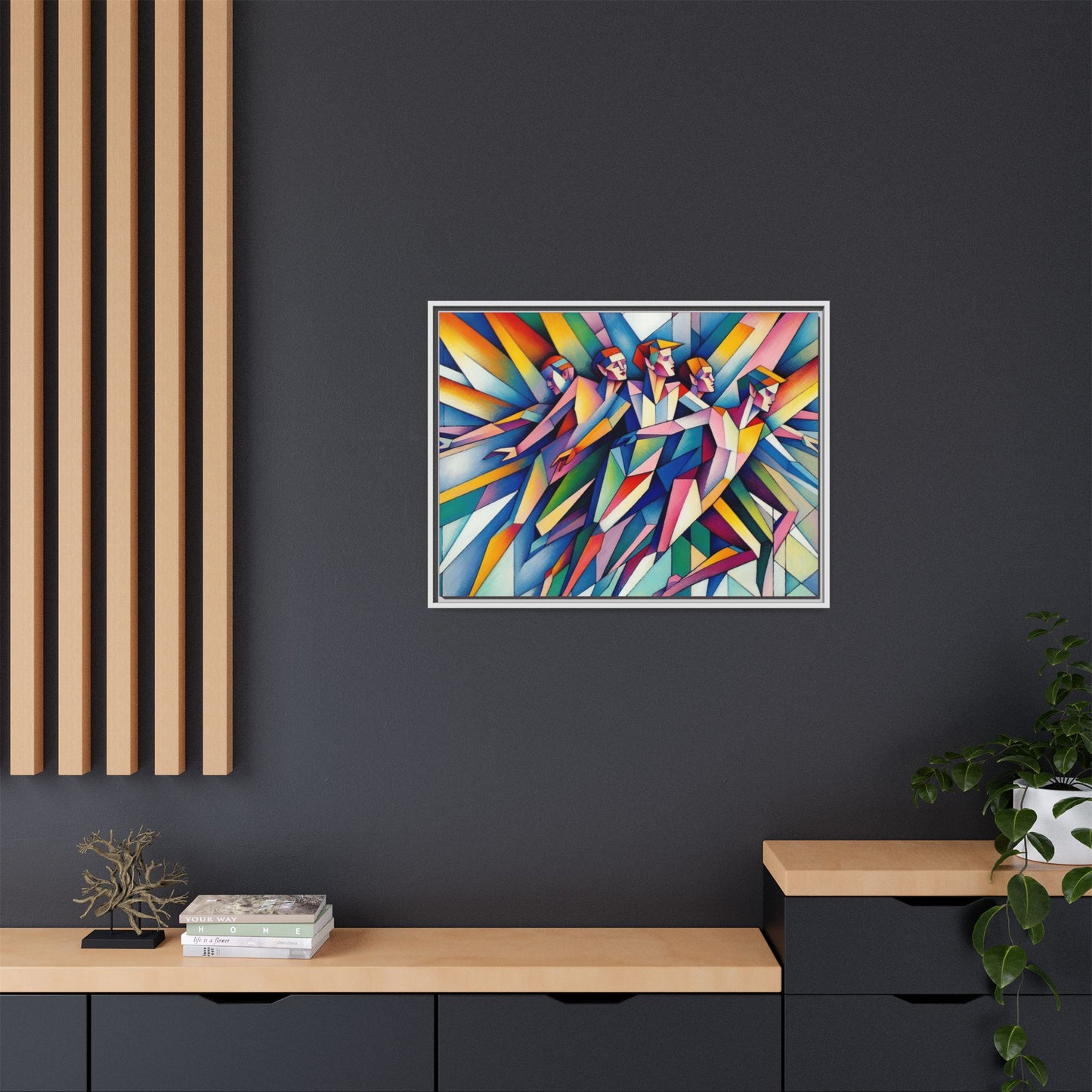 Picasso's Pixies Canvas, Framed (Multi-color)