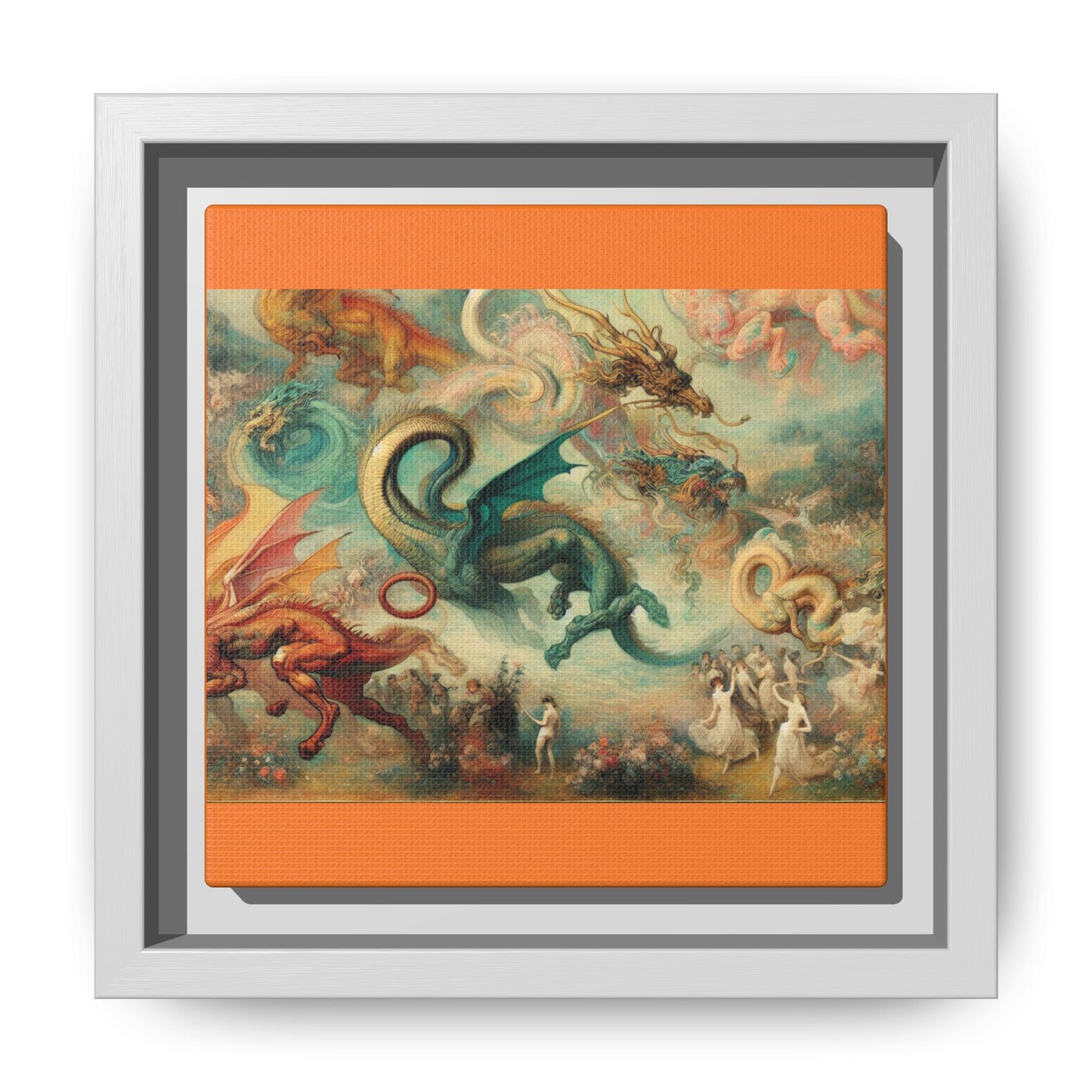 Degas Dreams of Dragons Canvas, Framed (Multi-color)