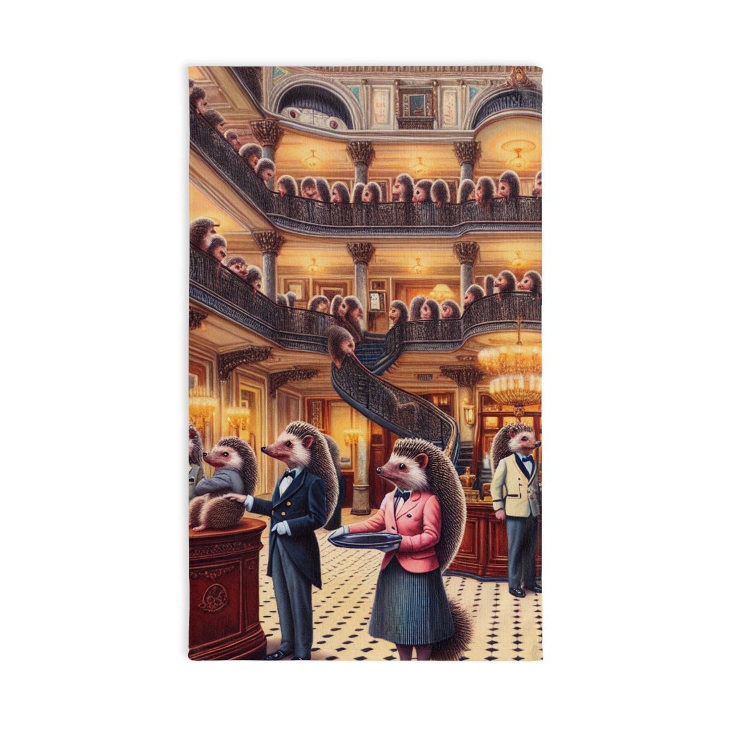 Hedgehog Hotel Hand Towel