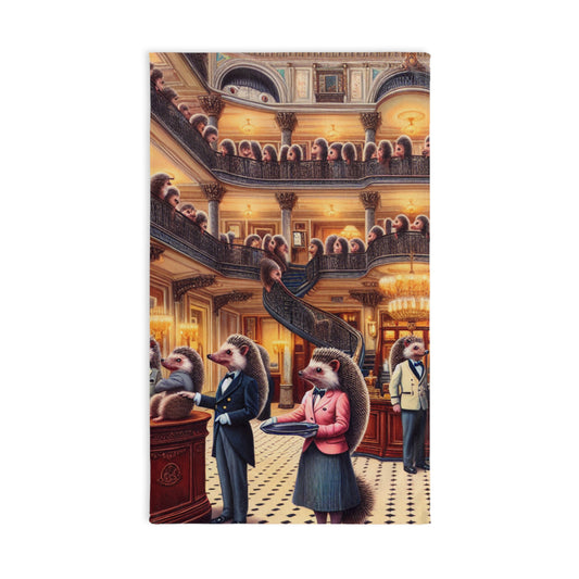 Hedgehog Hotel Hand Towel