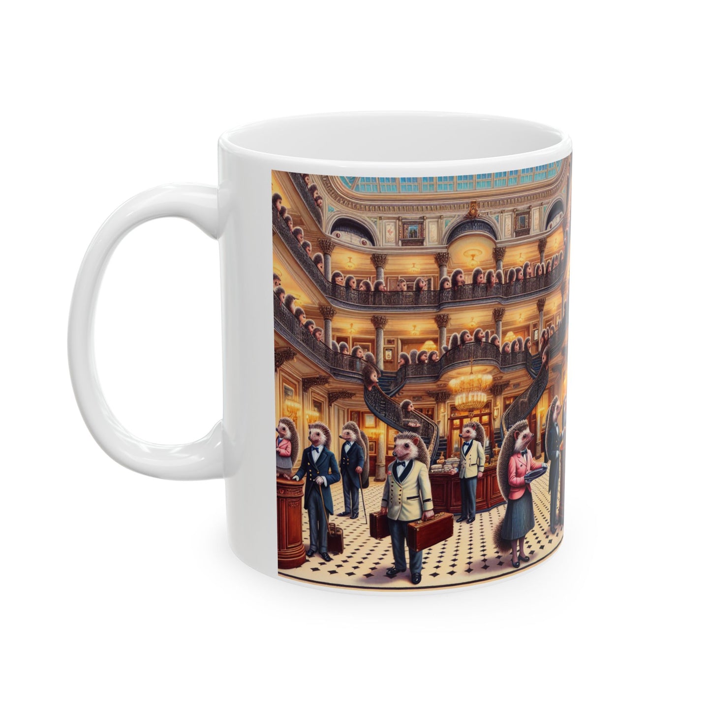 Hedgehog Hotel Ceramic Mug