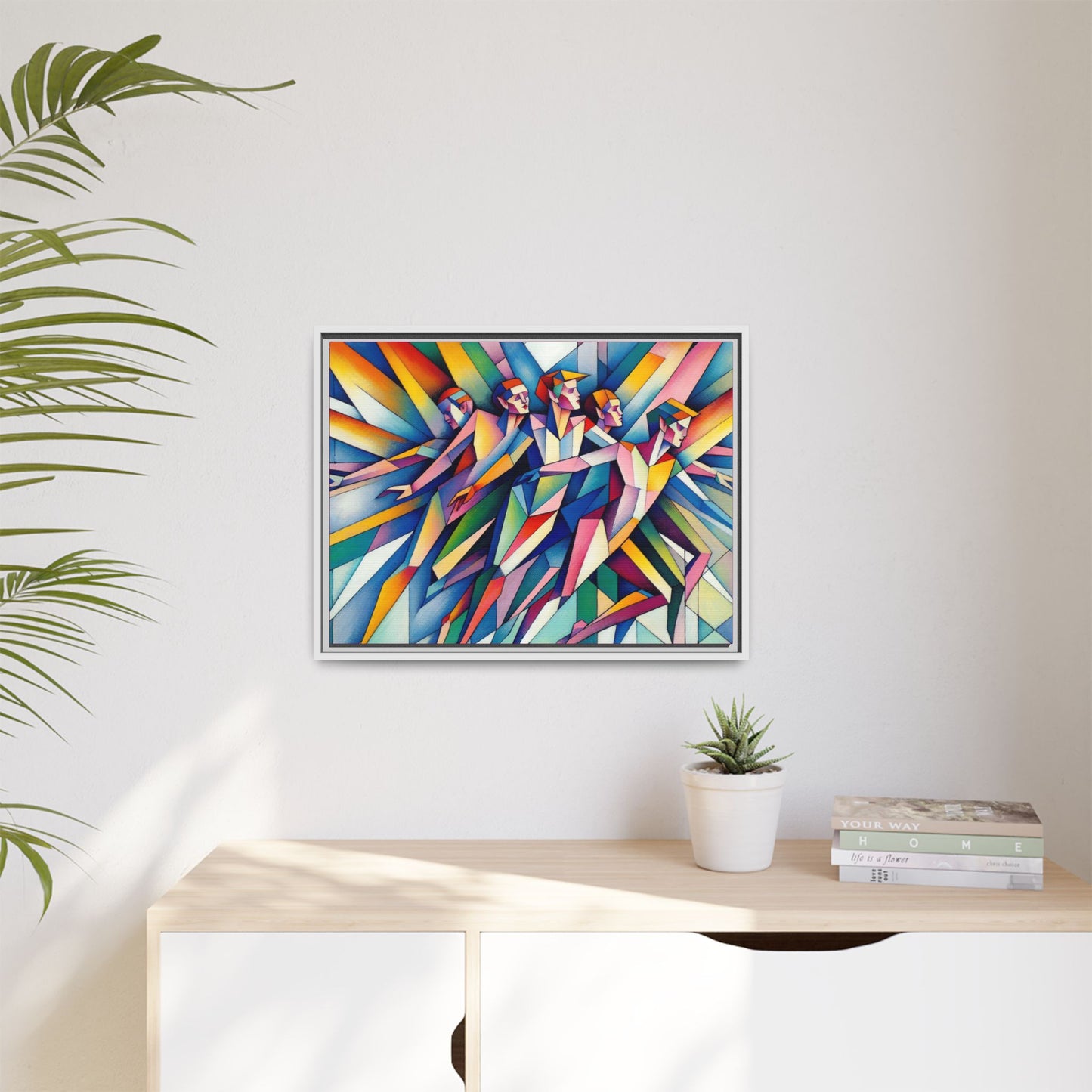 Picasso's Pixies Canvas, Framed (Multi-color)