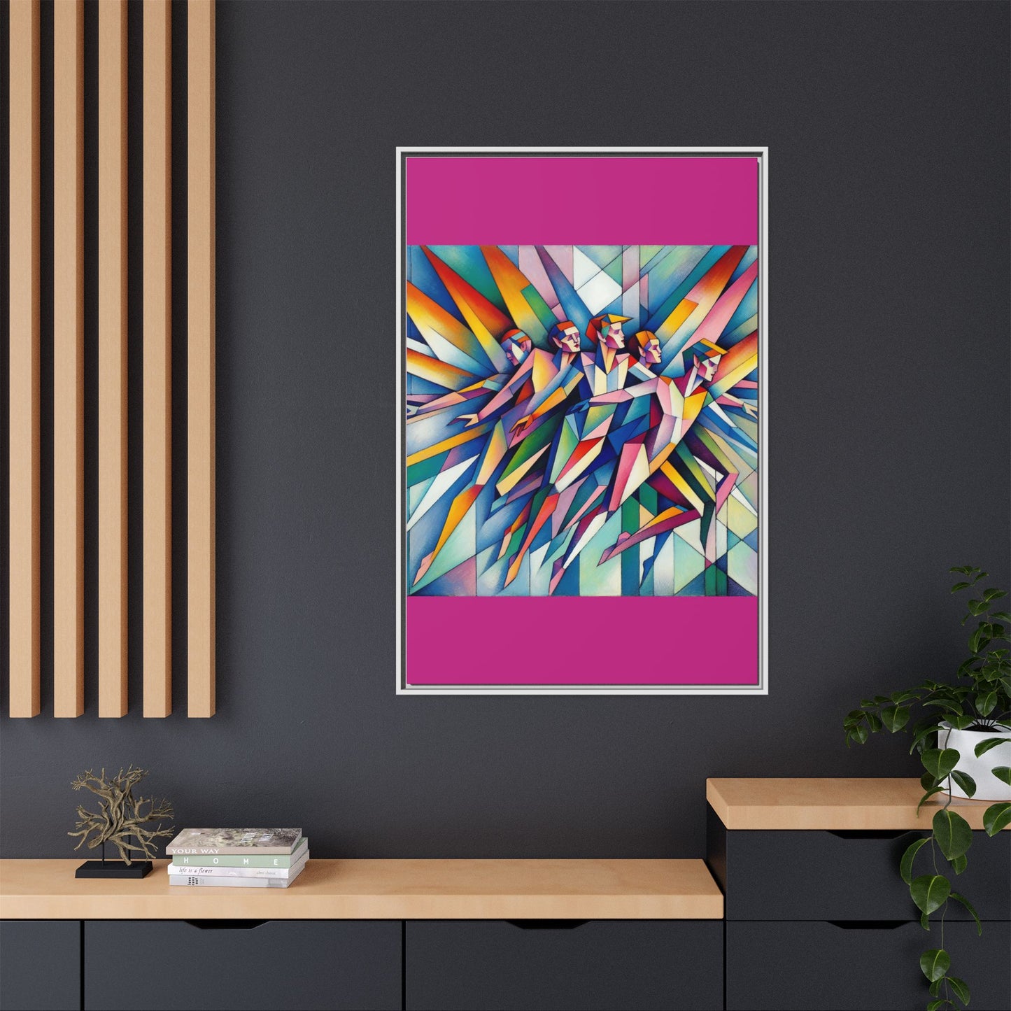 Picasso's Pixies Canvas, Framed (Multi-color)