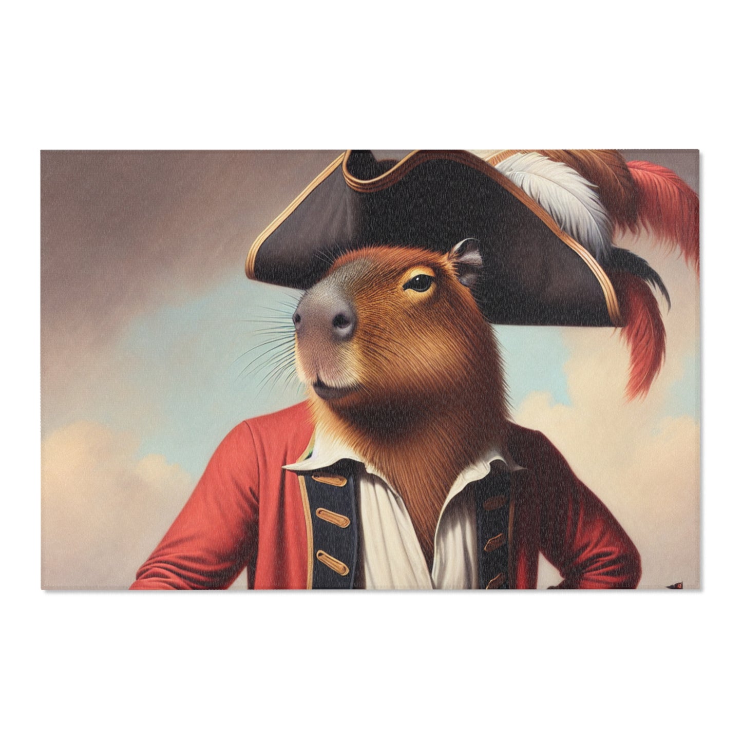 Captain Capybara Area Rug - HORIZONTAL