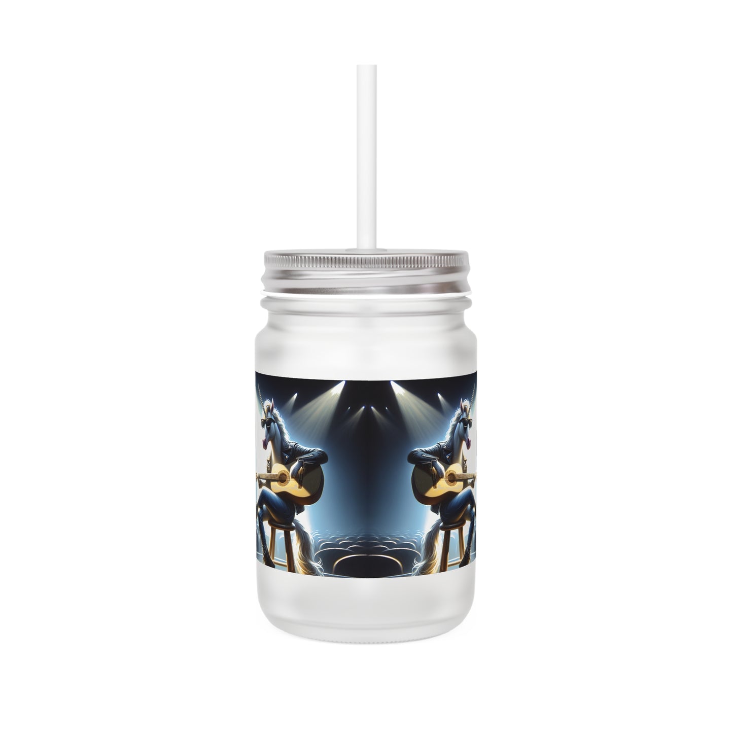 Unicorn Unplugged Mason Jar Tumbler