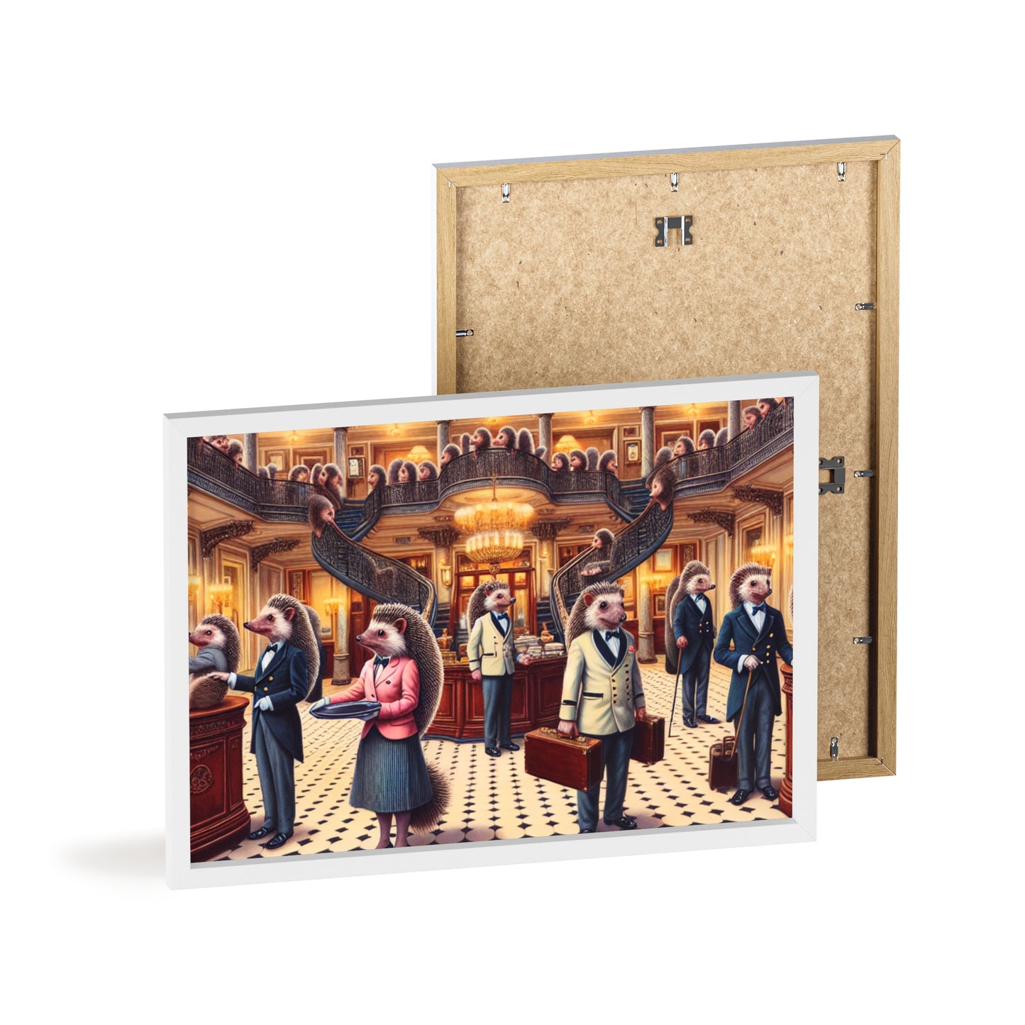 Framed Hedgehog Hotel Poster