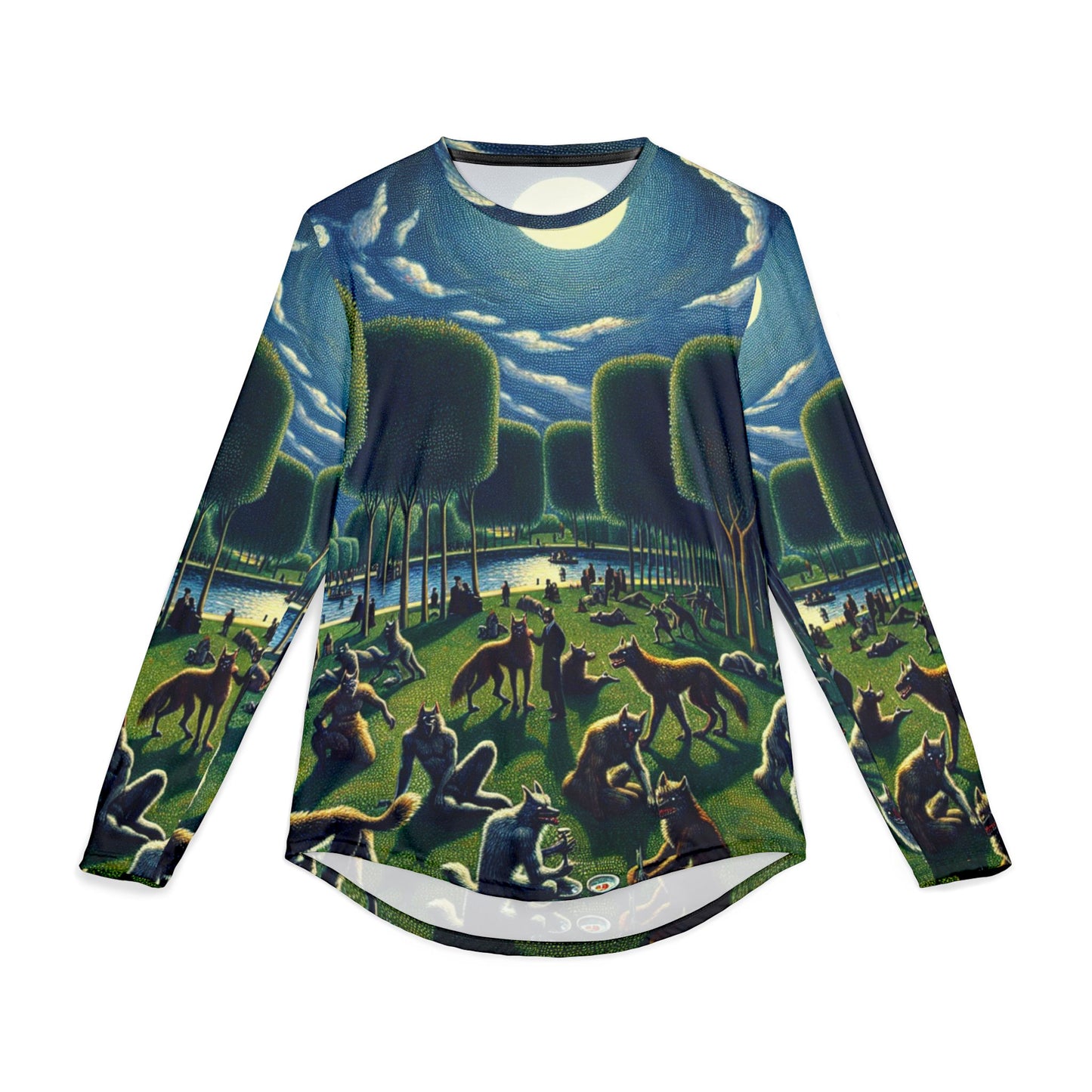 Werewolves at the Waterfront UV protecting All Over Print Long Sleeve Shirt