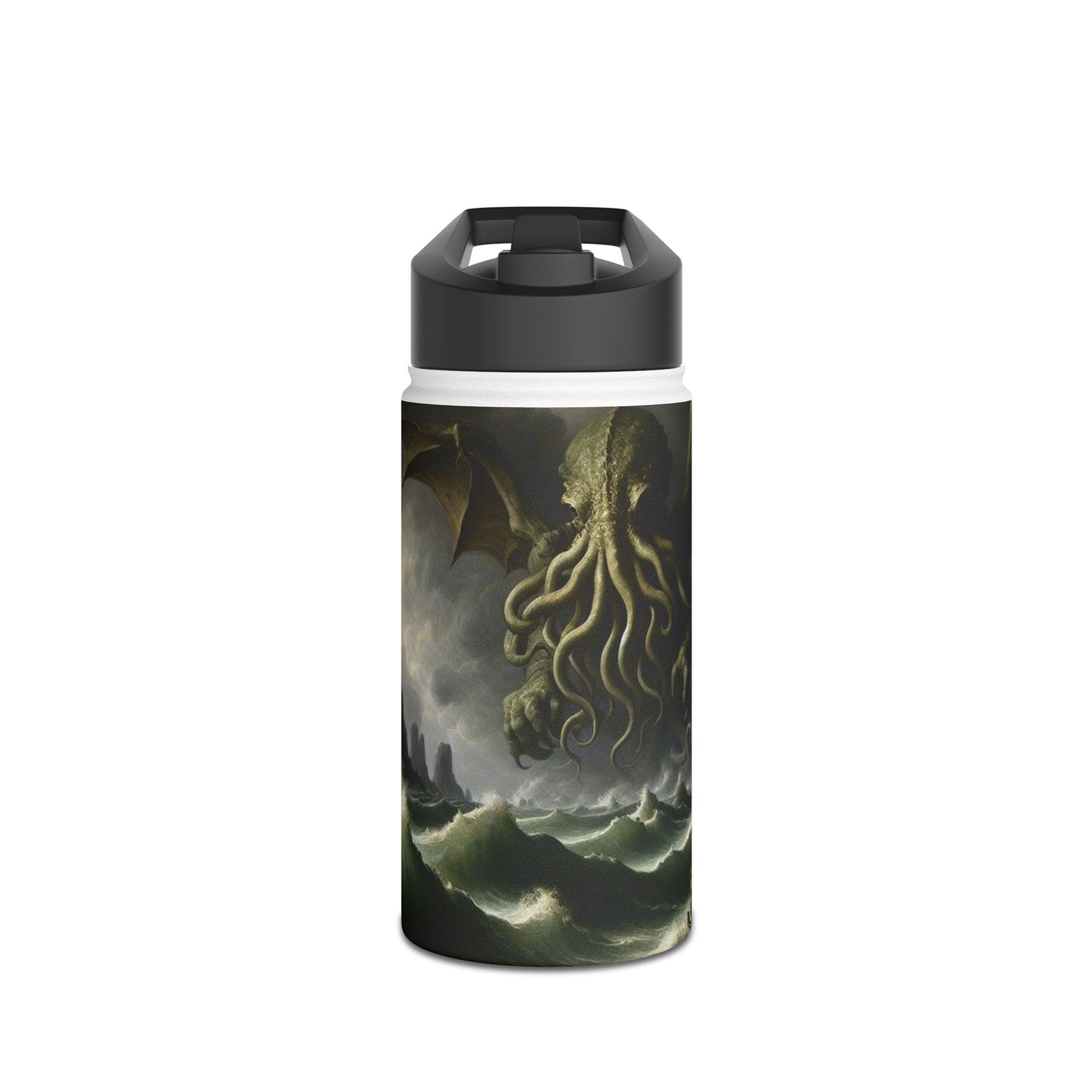 Cthulhu in the Storm Stainless Steel Water Bottle