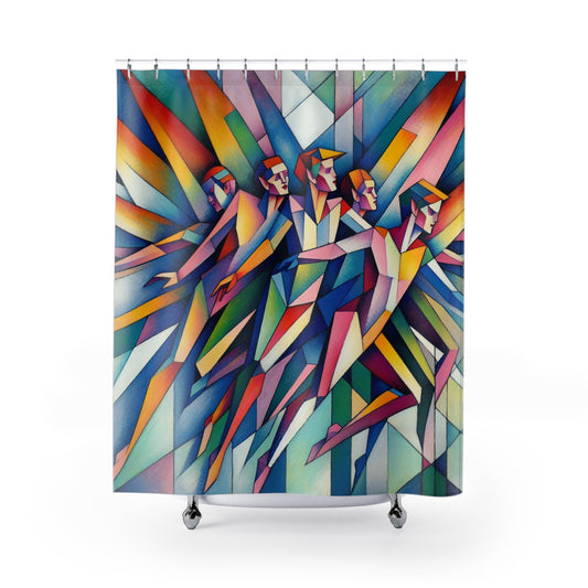 Picasso's Pixies Shower Curtain