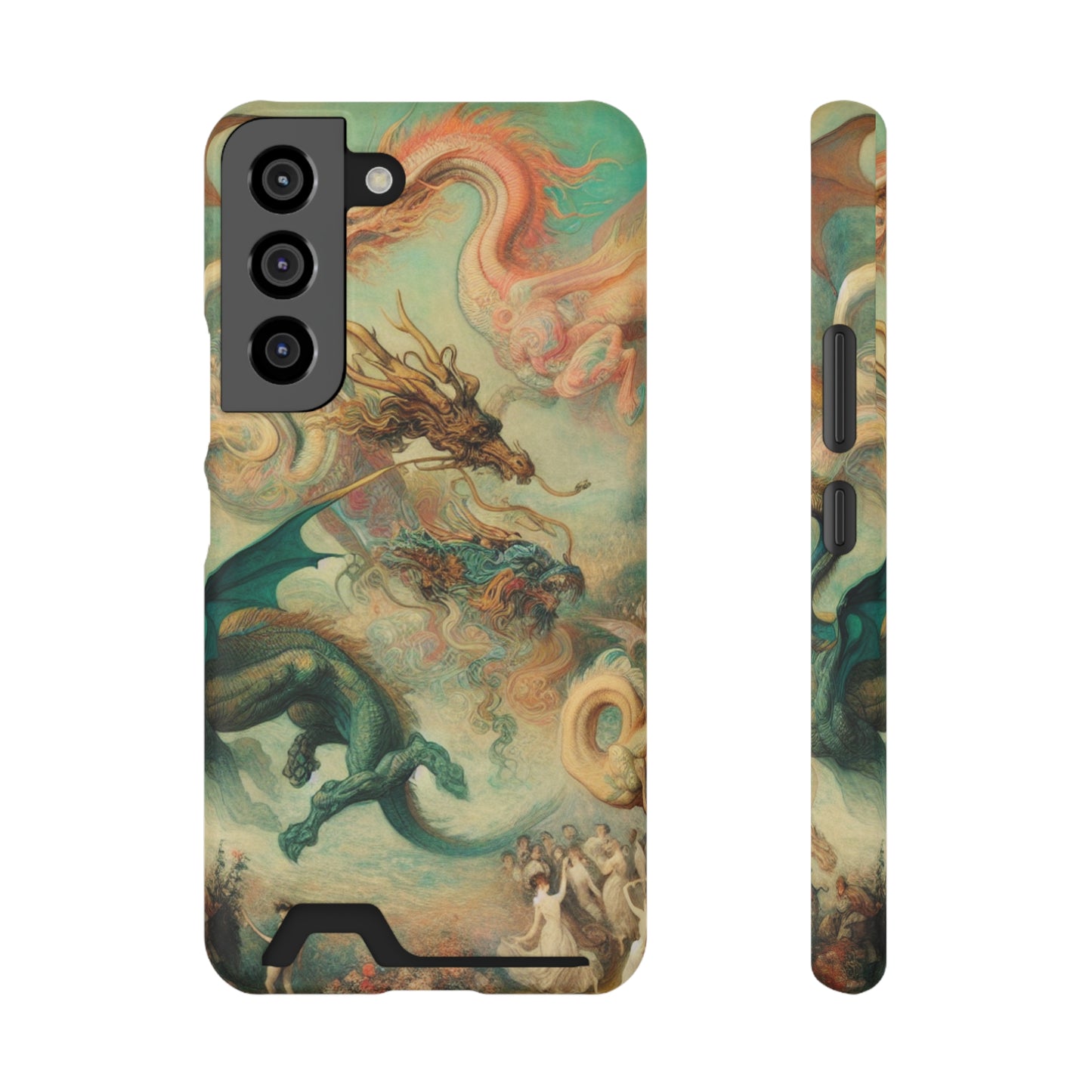 Degas Dreams of Dragons Phone Case with Card Holder - GALAXY