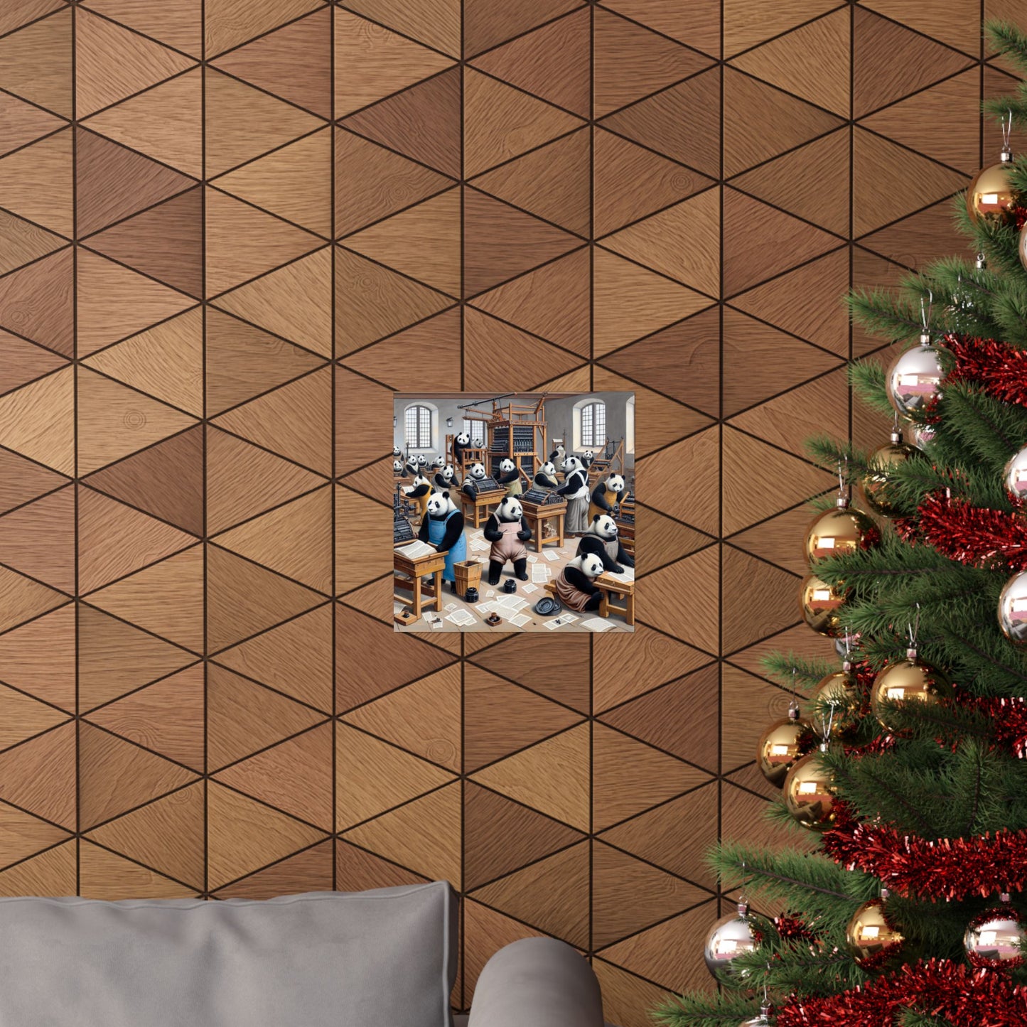 Printing Pandamonium Poster