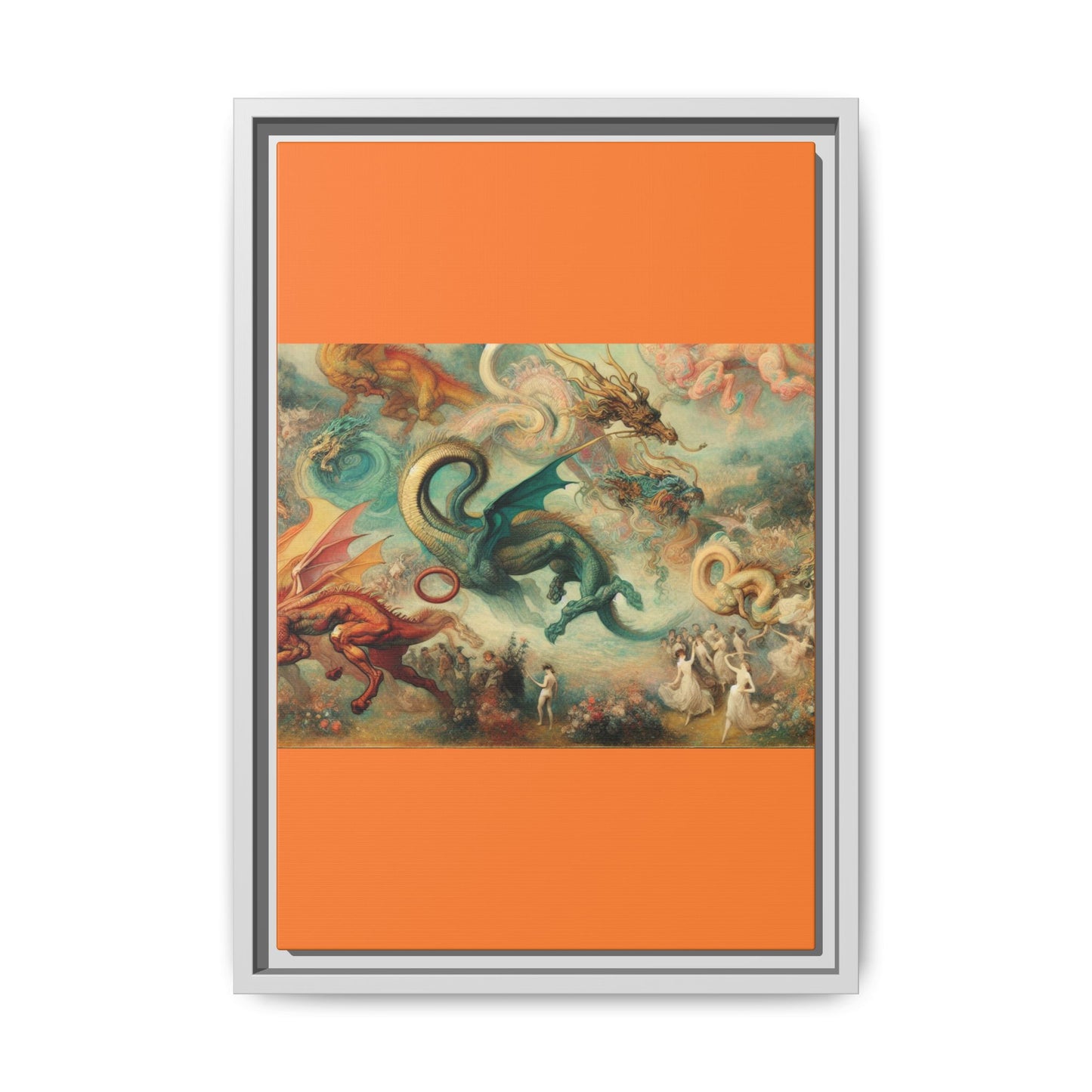 Degas Dreams of Dragons Canvas, Framed (Multi-color)