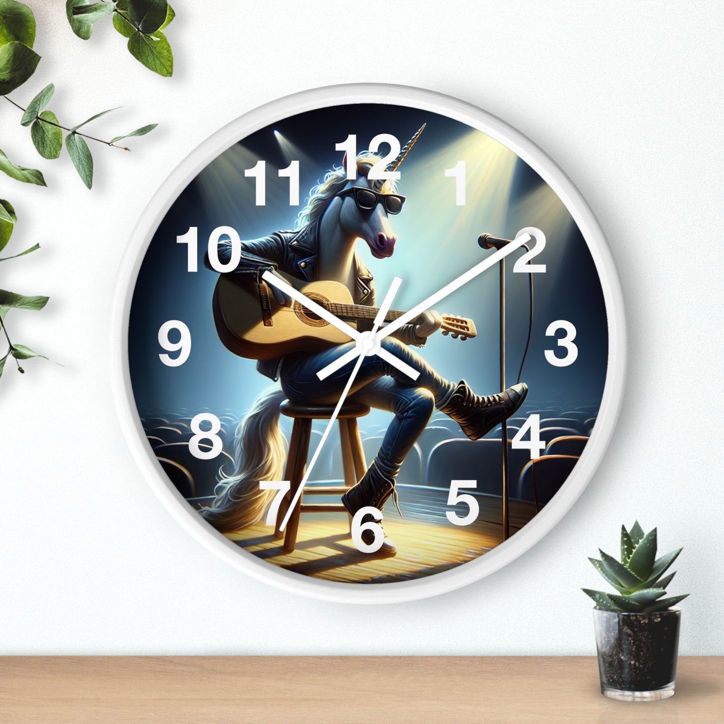 Unicorn Unplugged Wall Clock