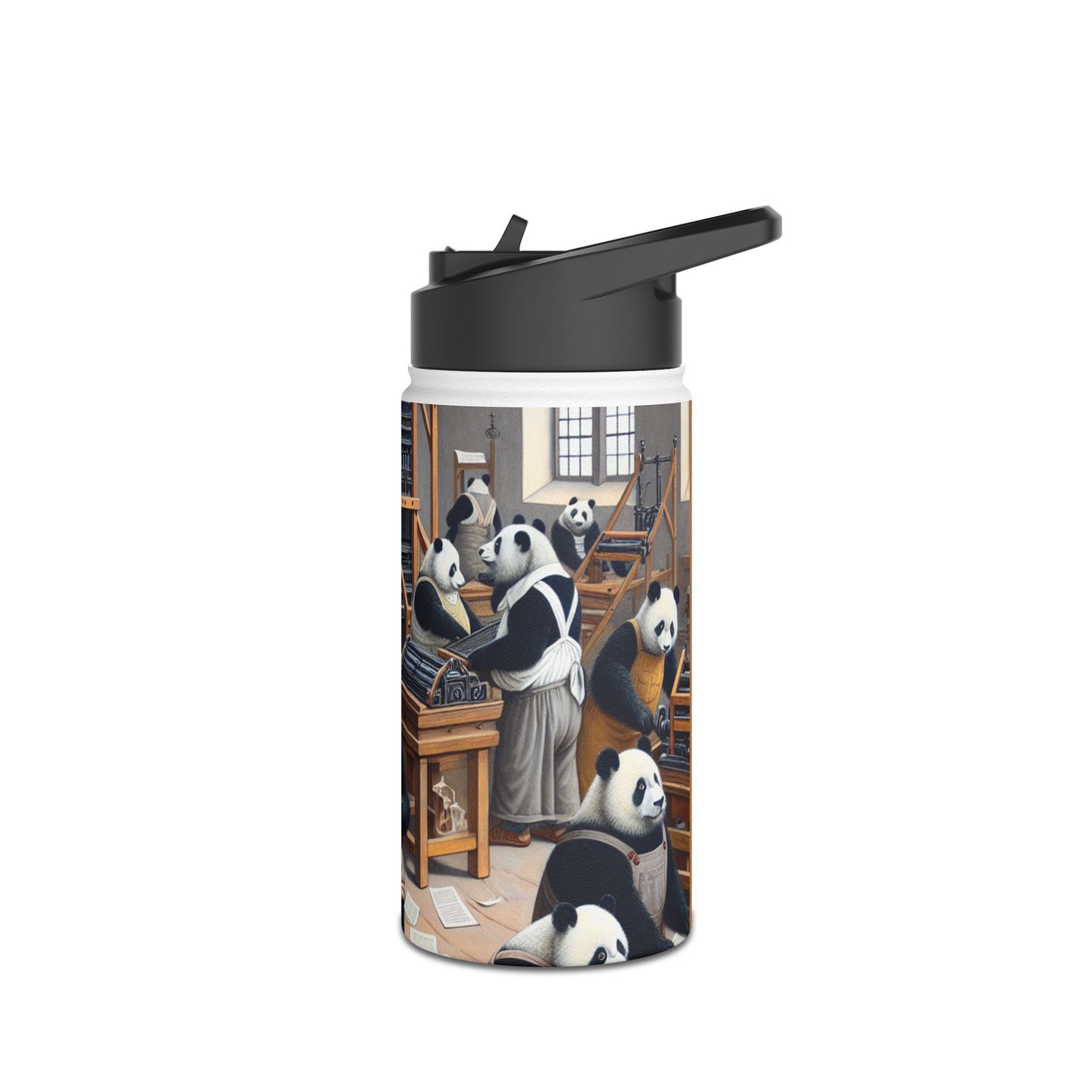 Printing Pandamonium Stainless Steel Water Bottle
