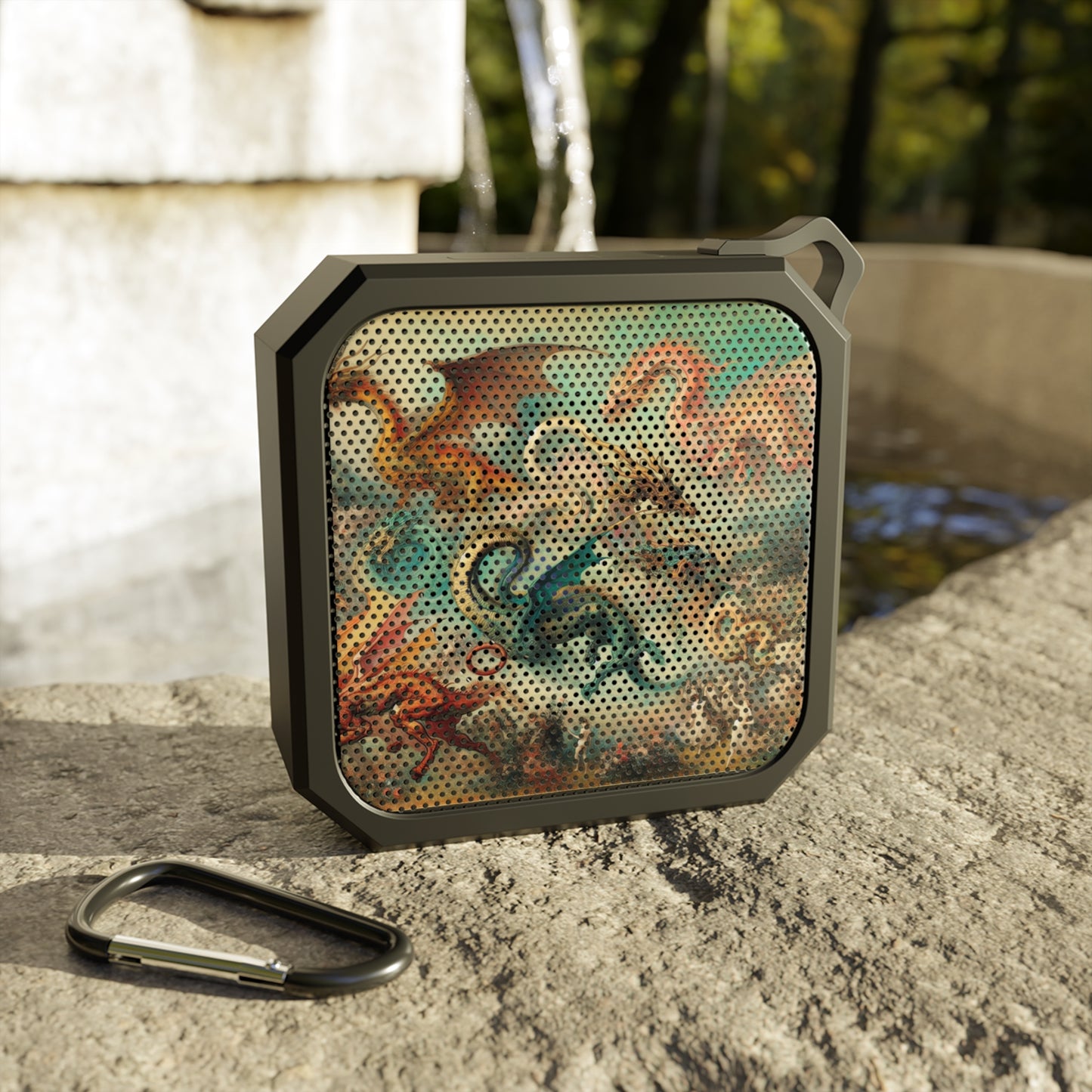 Outdoor Bluetooth Speaker with Degas Dreams of Dragons Design