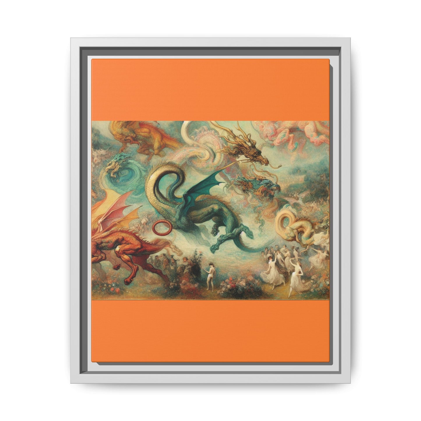 Degas Dreams of Dragons Canvas, Framed (Multi-color)