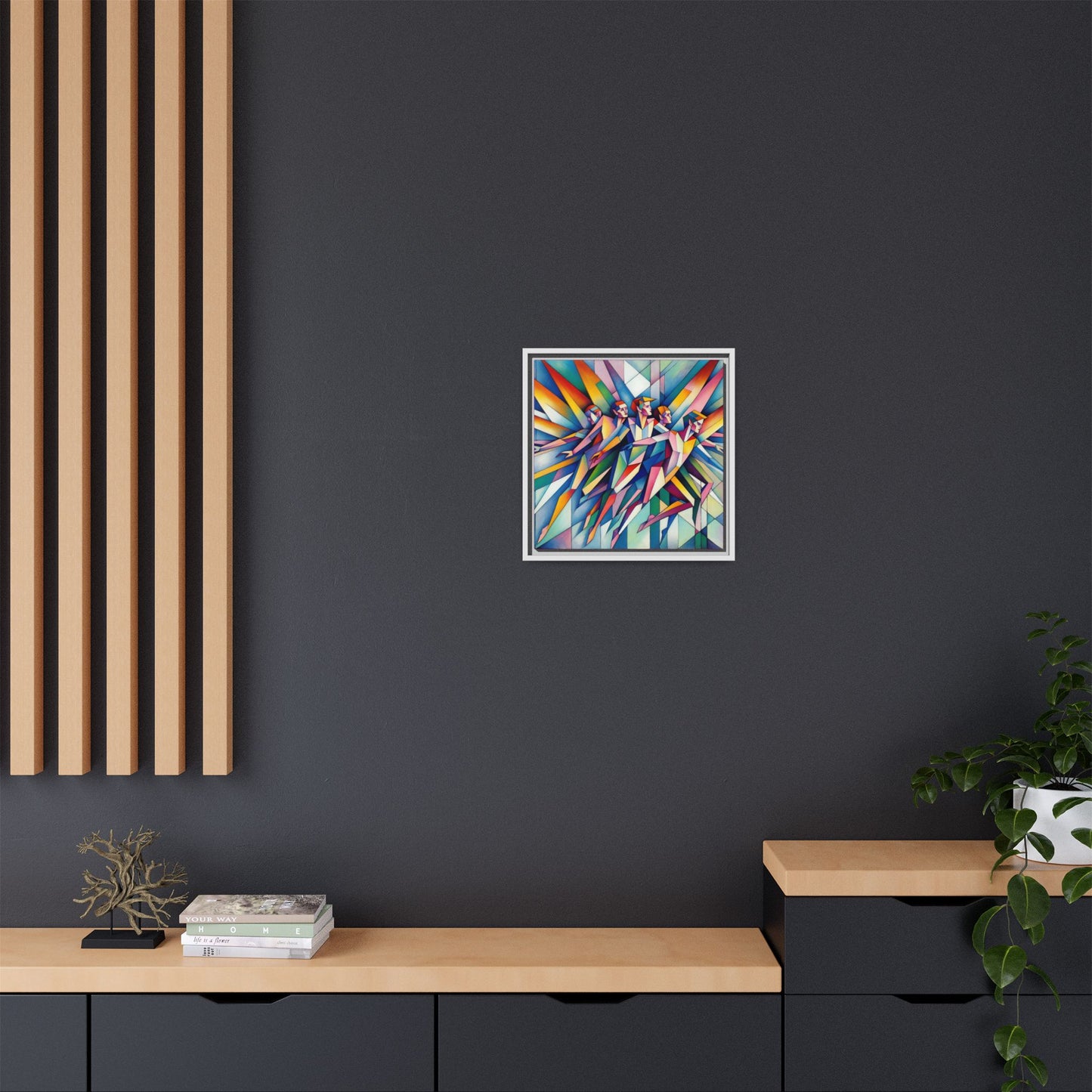 Picasso's Pixies Canvas, Framed (Multi-color)