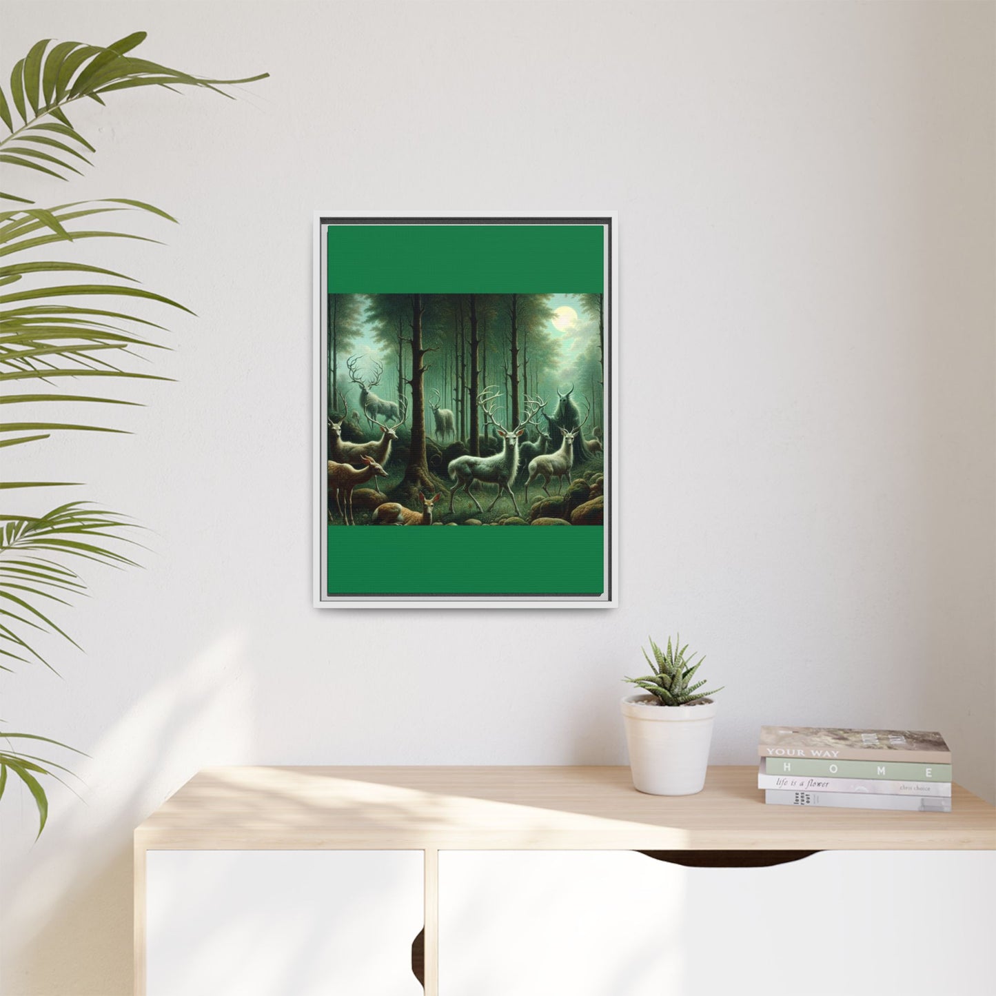 Wendigo Shepherd Canvas, Framed (Multi-color)