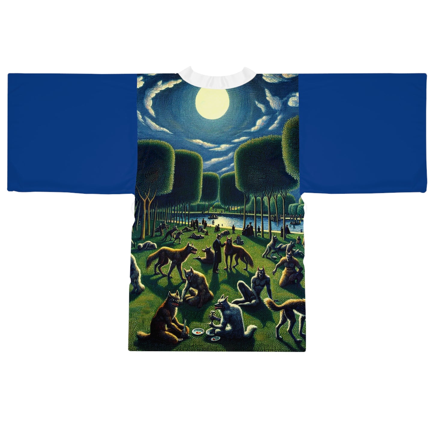 Werewolves at the Waterfront Kimono Robe