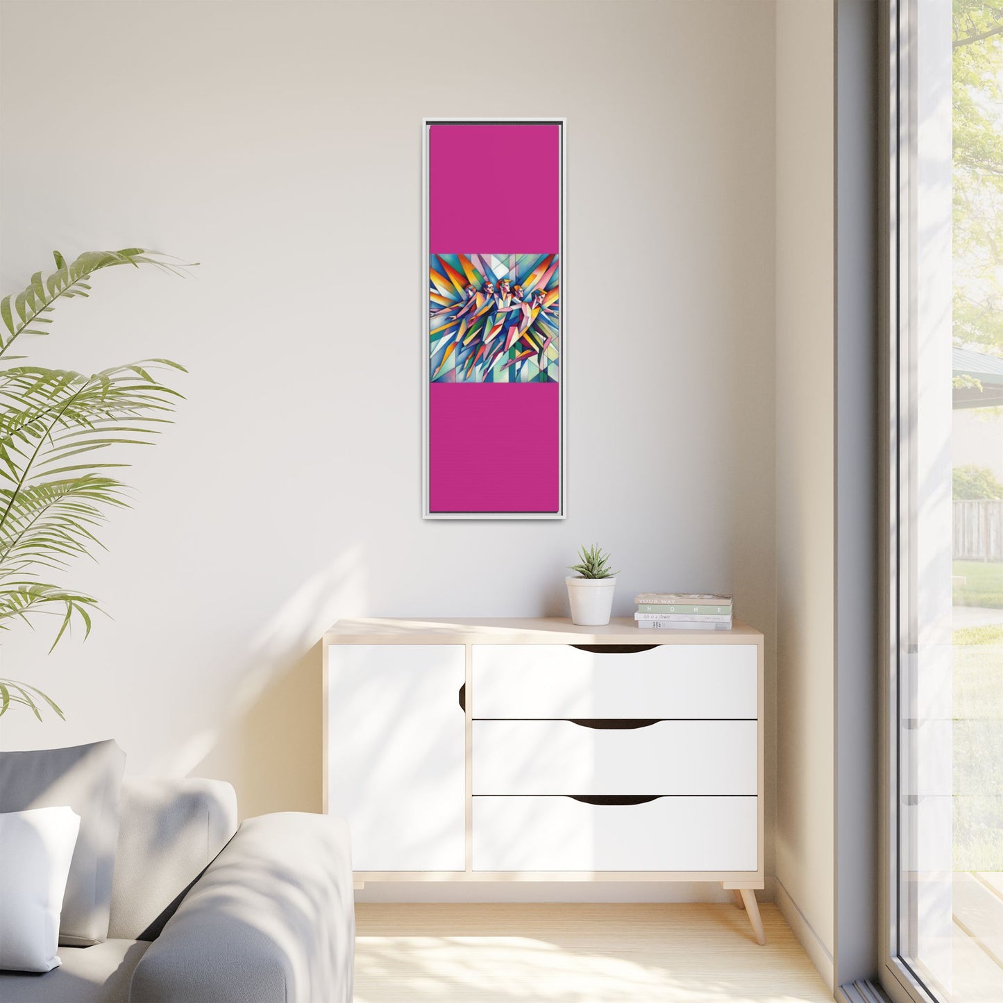 Picasso's Pixies Canvas, Framed (Multi-color)