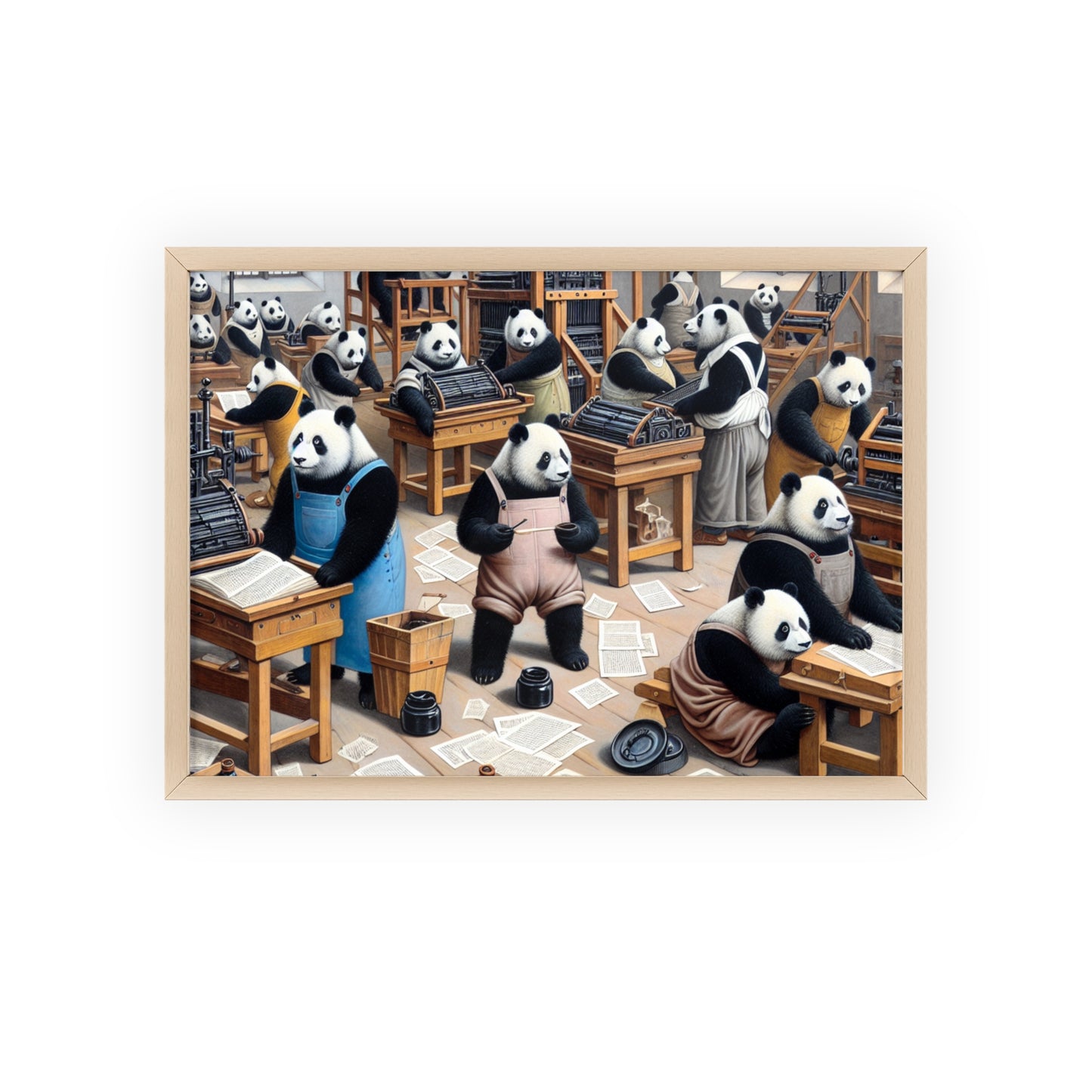 Framed Printing Pandamonium Poster