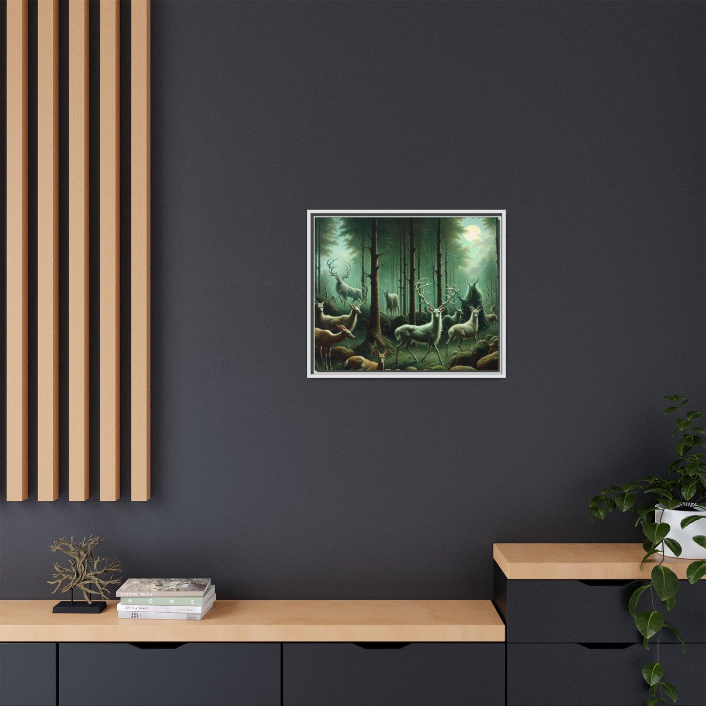 Wendigo Shepherd Canvas, Framed (Multi-color)