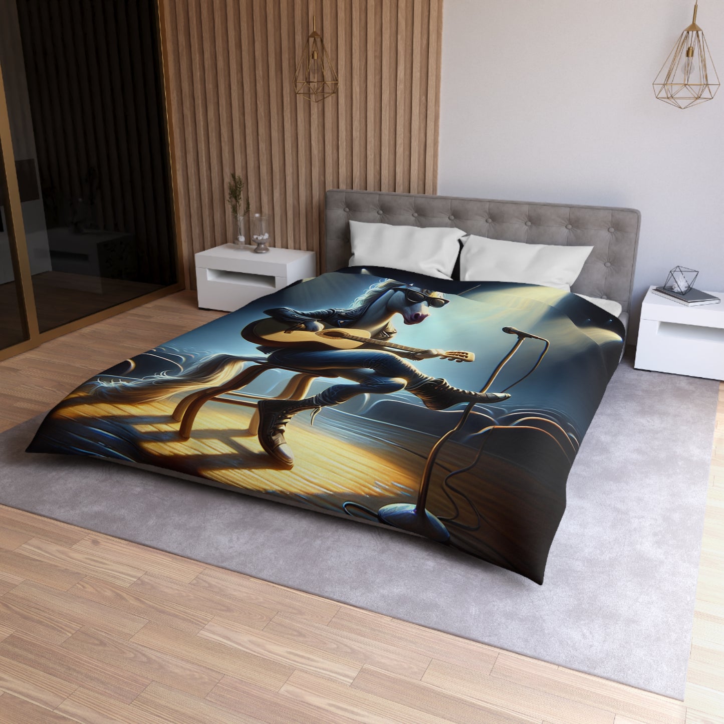 Unicorn Unplugged Microfiber Duvet Cover