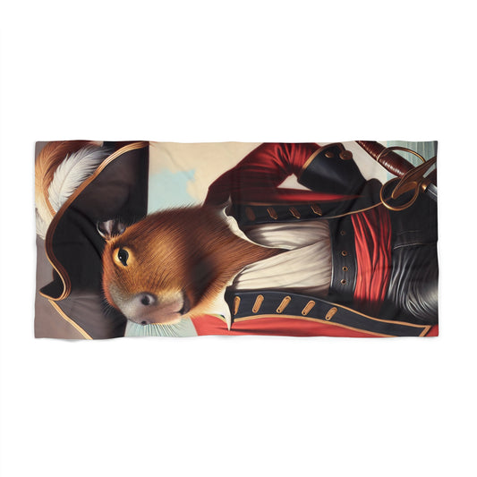 Captain Capybara Beach Towel