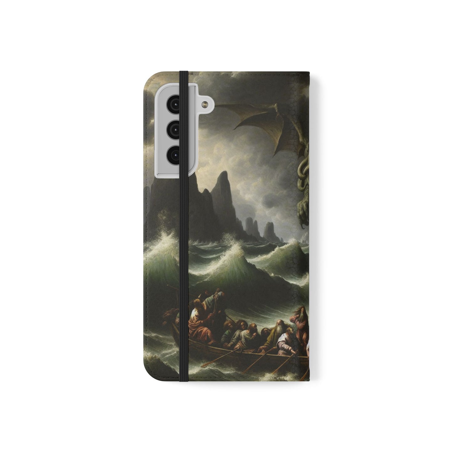 Cthulhu in the Storm Flip Cases for iPhones