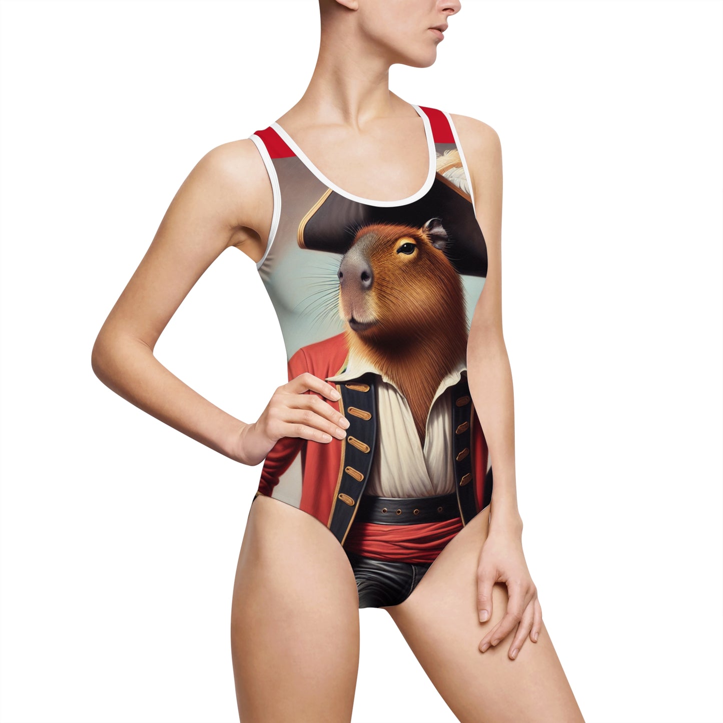 Captain Capybara One-Piece Swimsuit