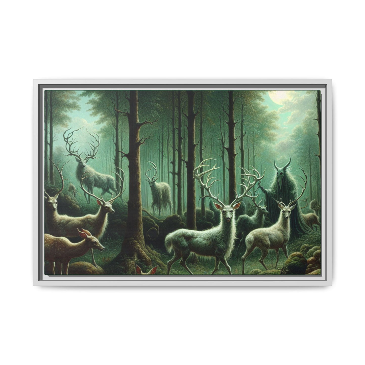 Wendigo Shepherd Canvas, Framed (Multi-color)