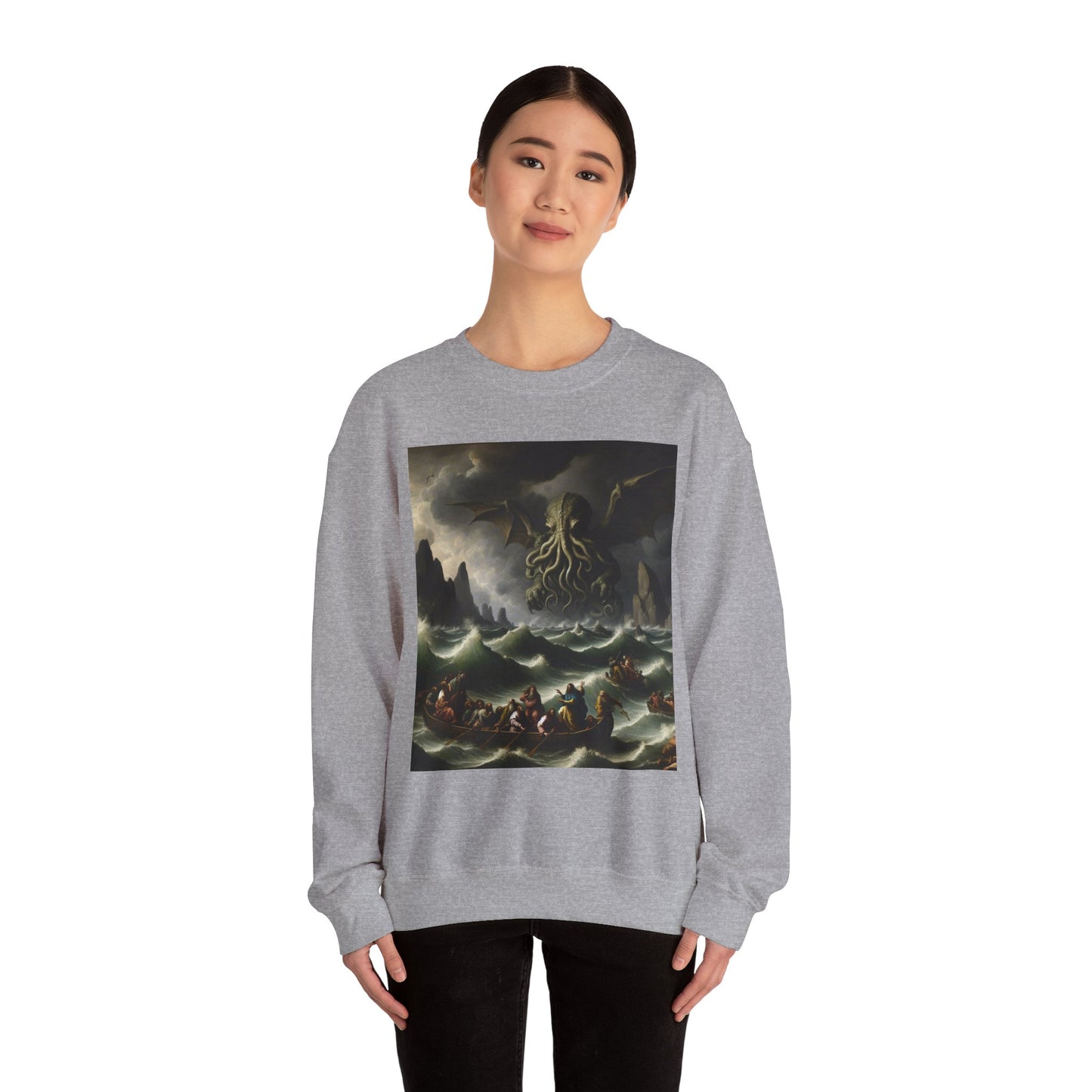 Cthulhu in the Storm Crewneck Sweatshirt