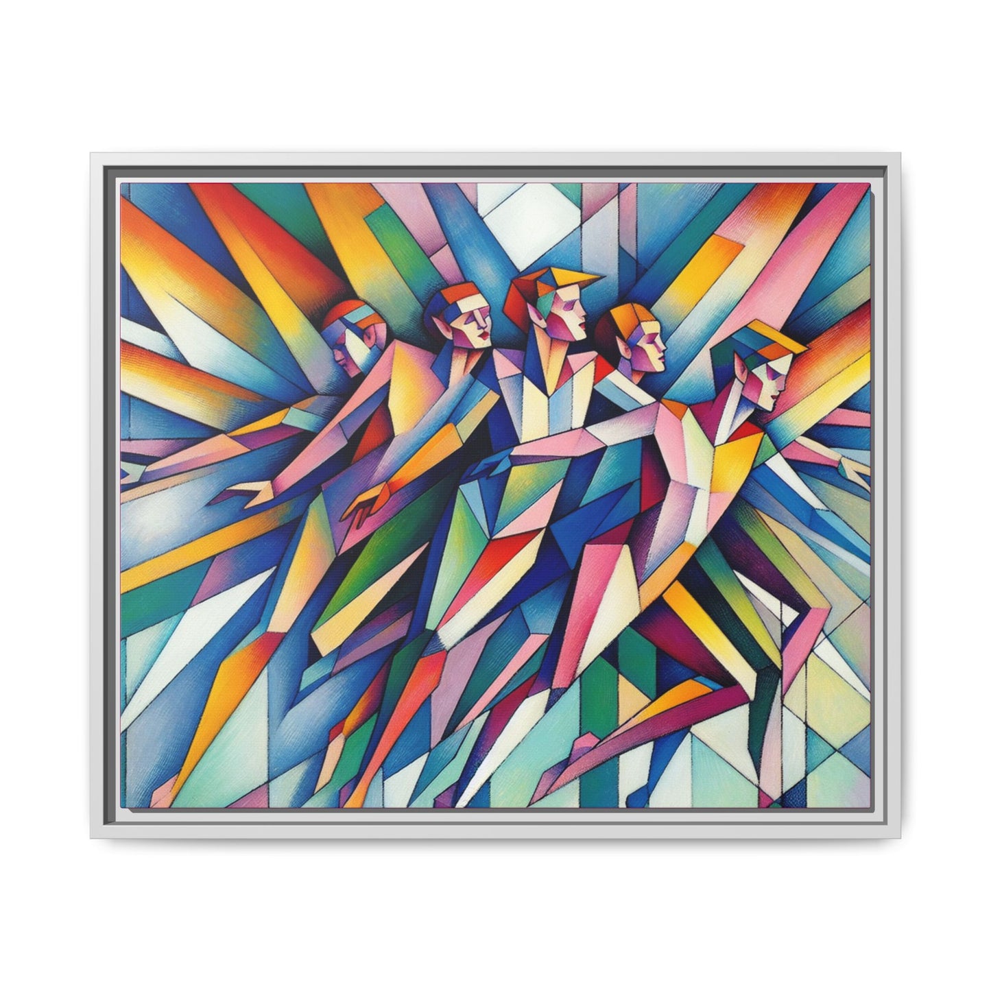 Picasso's Pixies Canvas, Framed (Multi-color)