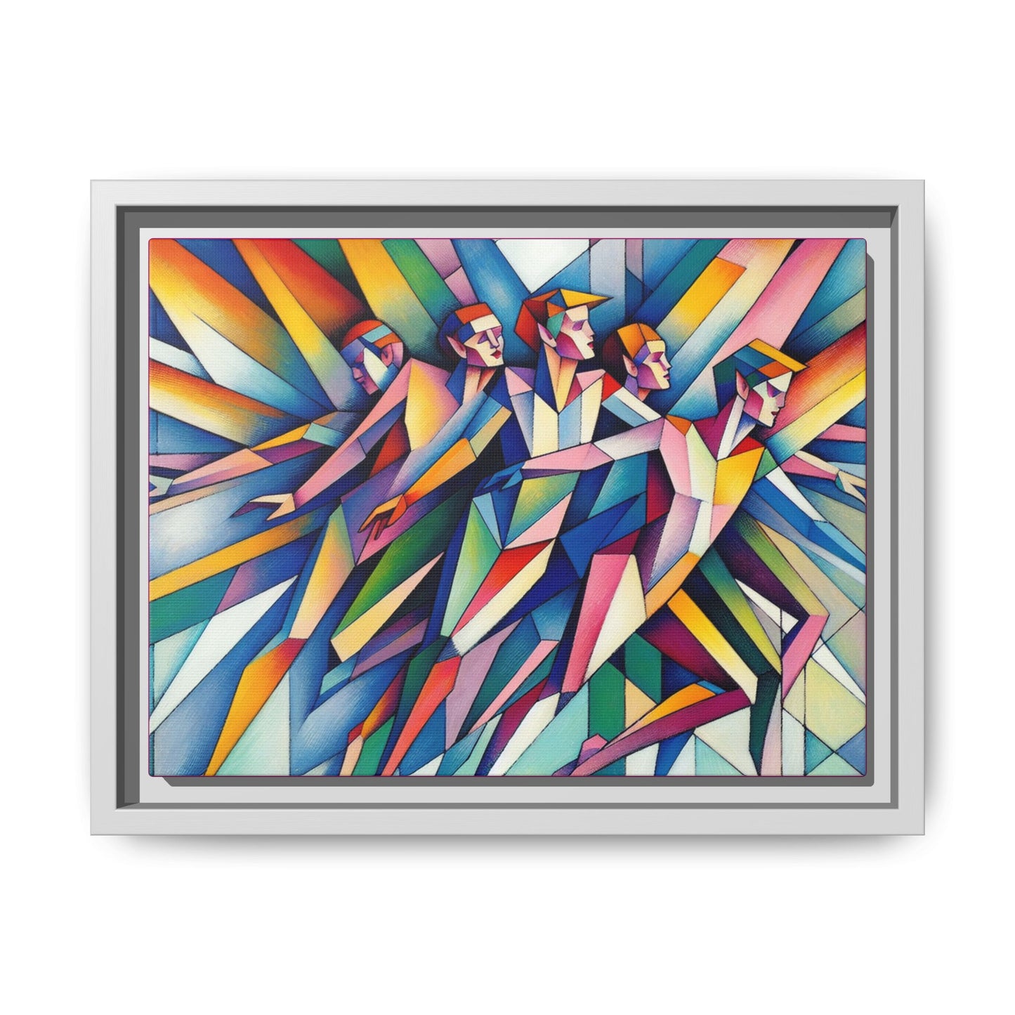 Picasso's Pixies Canvas, Framed (Multi-color)
