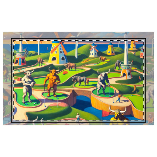 Mini-taur Golf Microfiber Pillowcase