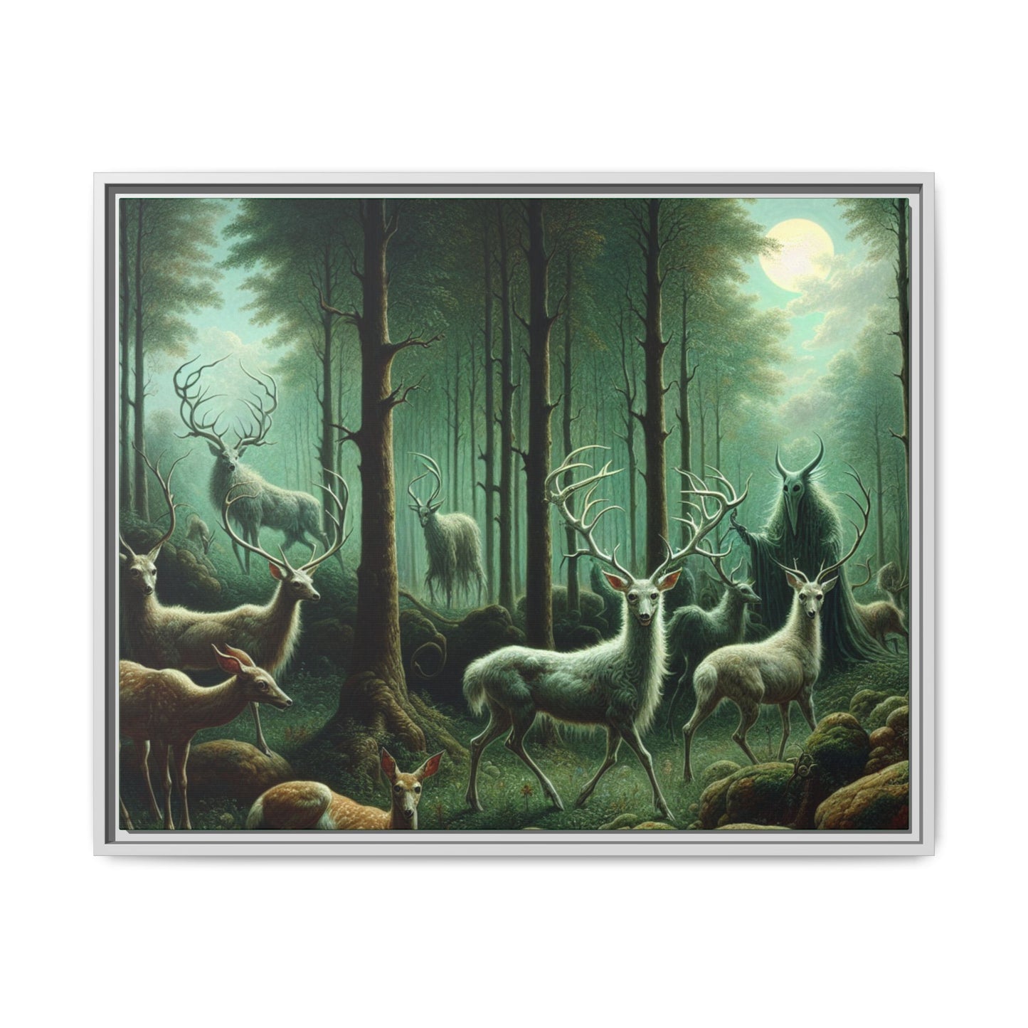 Wendigo Shepherd Canvas, Framed (Multi-color)