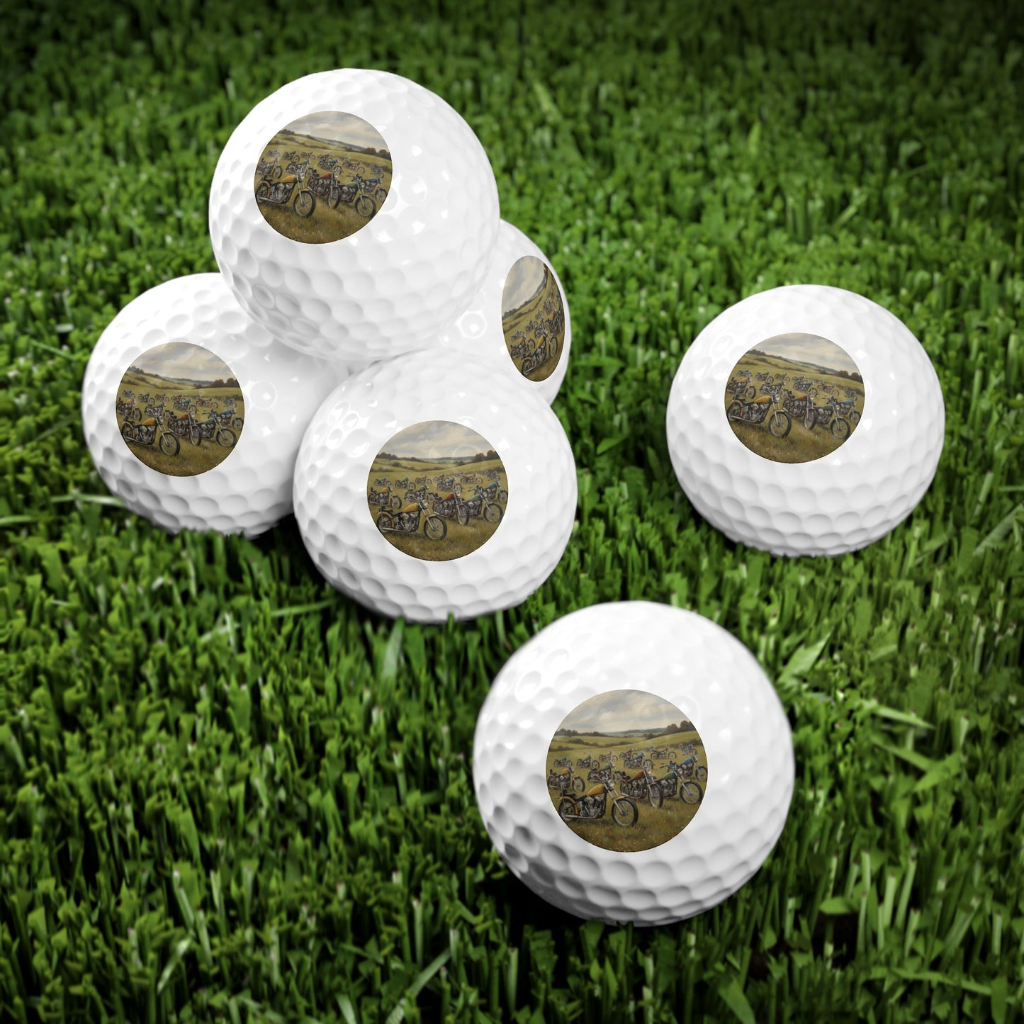 Wild Motorcycles Golf Balls, 6pcs