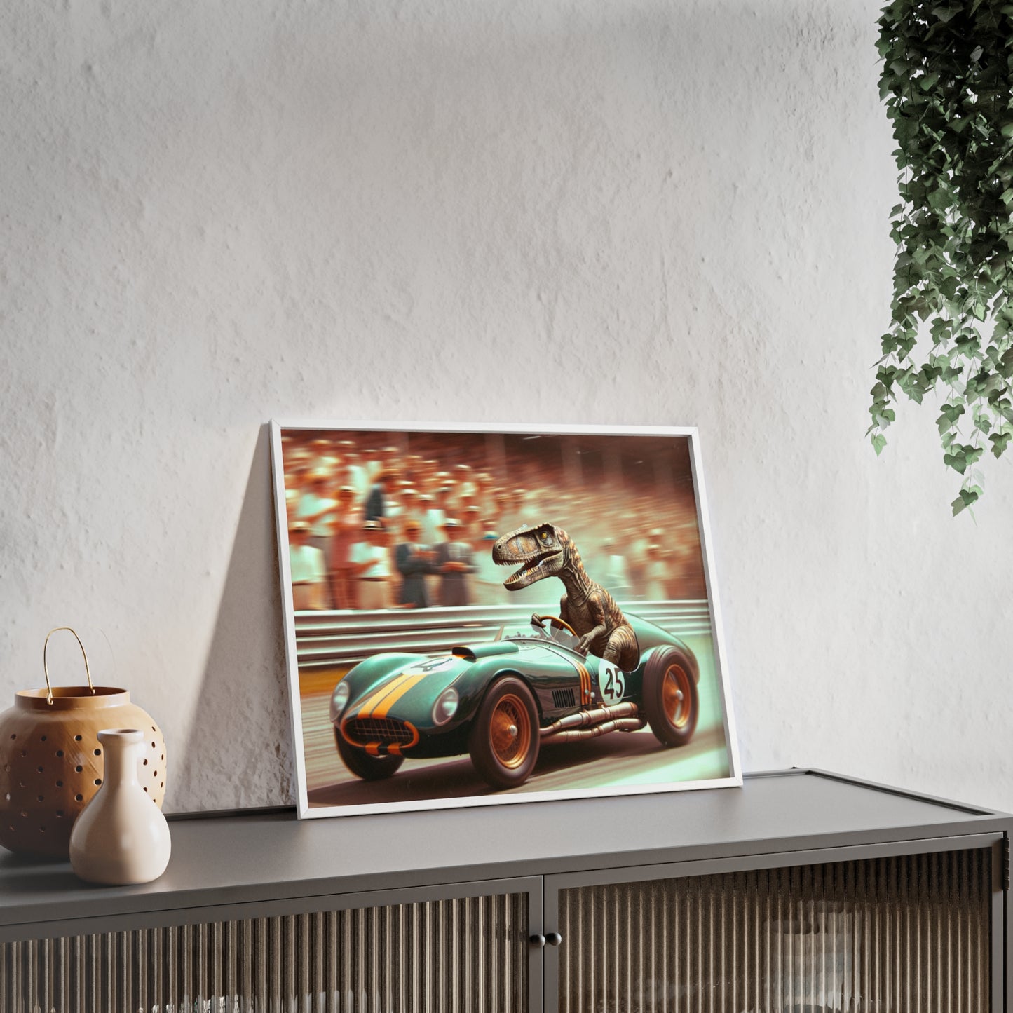 Framed Velocity Raptor Poster