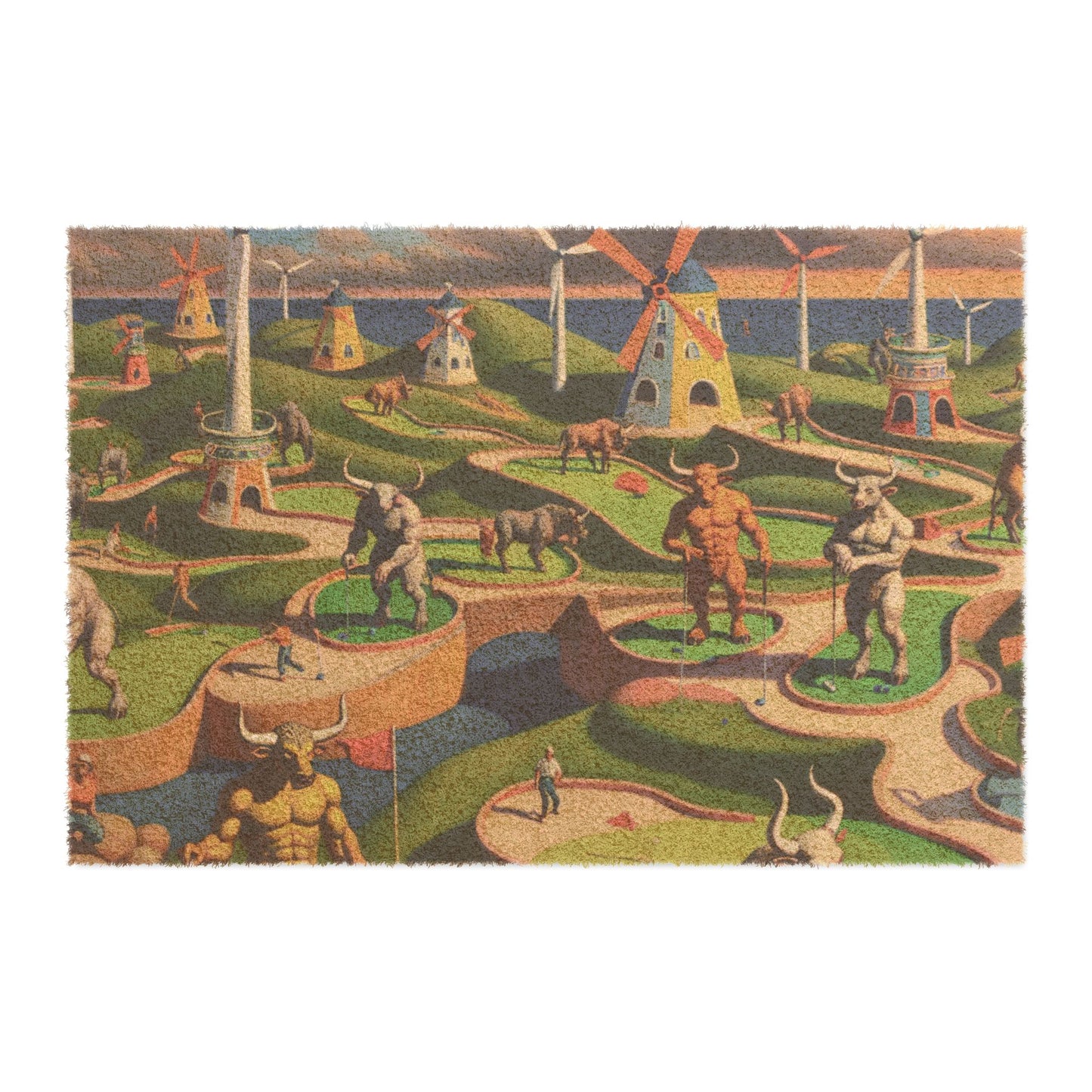 Mini-taur Golf Doormat