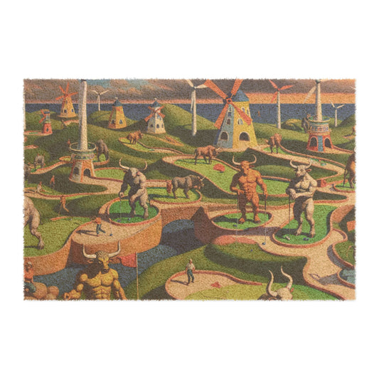 Mini-taur Golf Doormat