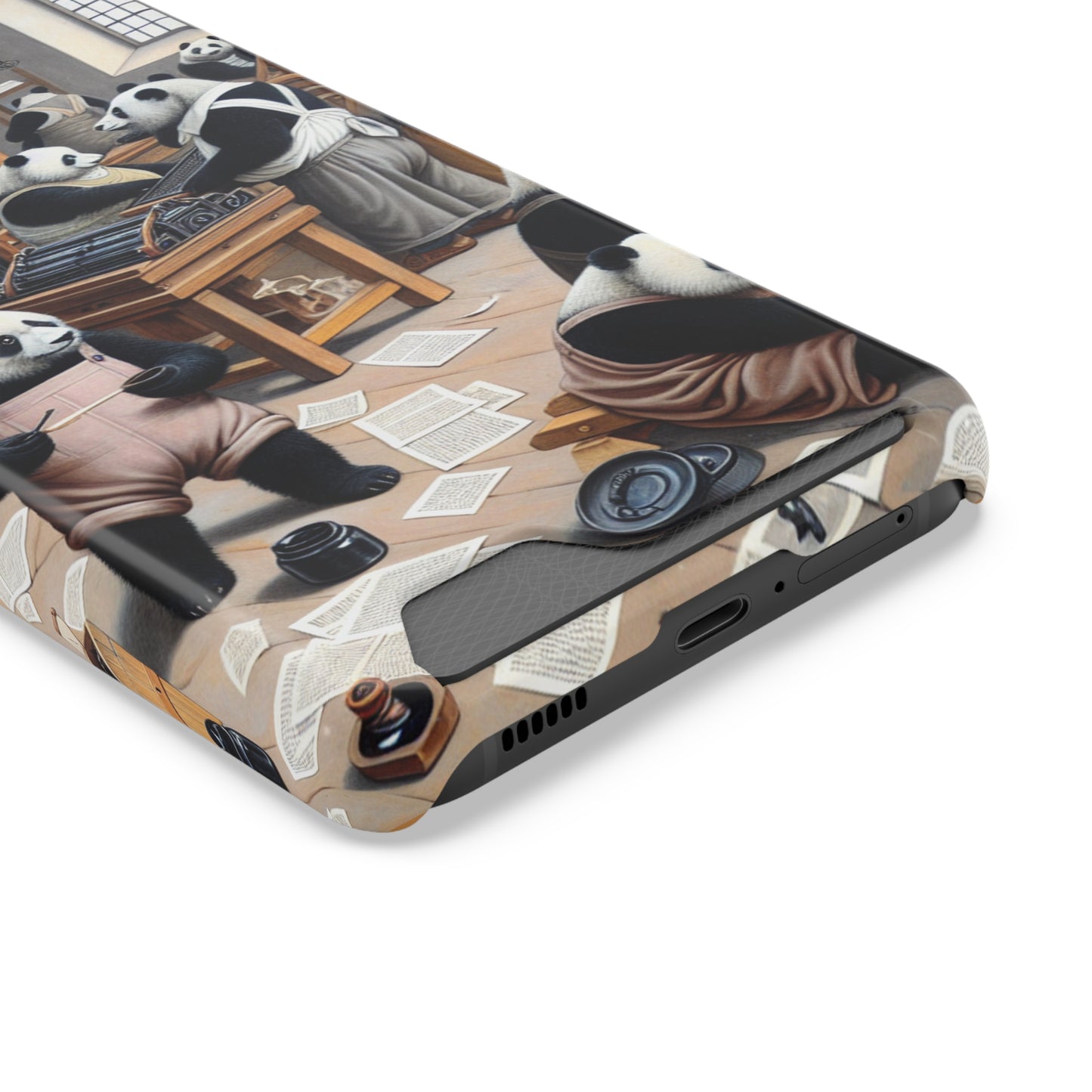 Printing Pandamonium Phone Case with Card Holder - GALAXY