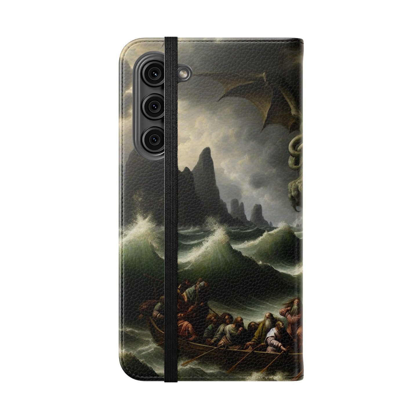 Cthulhu in the Storm Flip Cases for iPhones