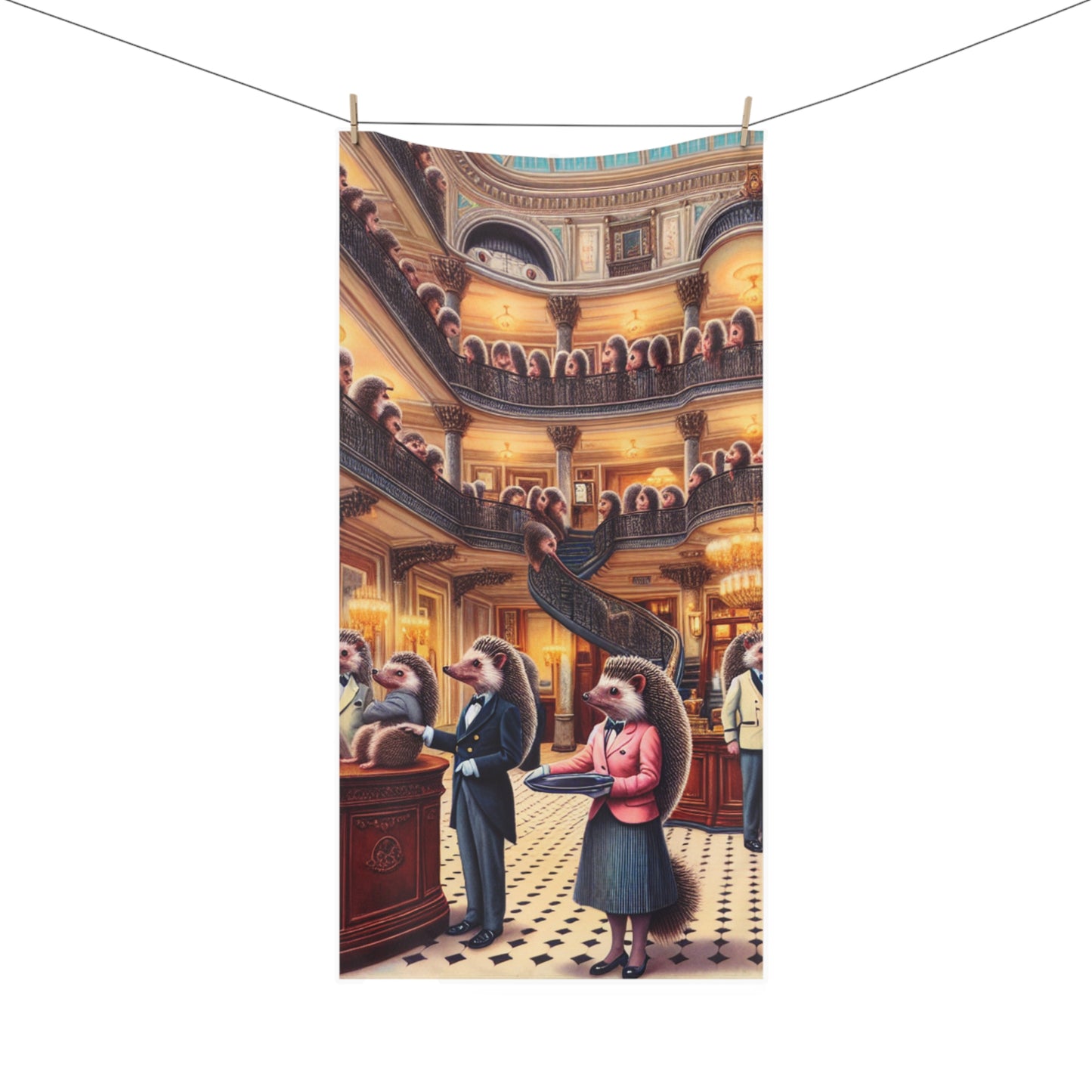 Hedgehog Hotel Towel