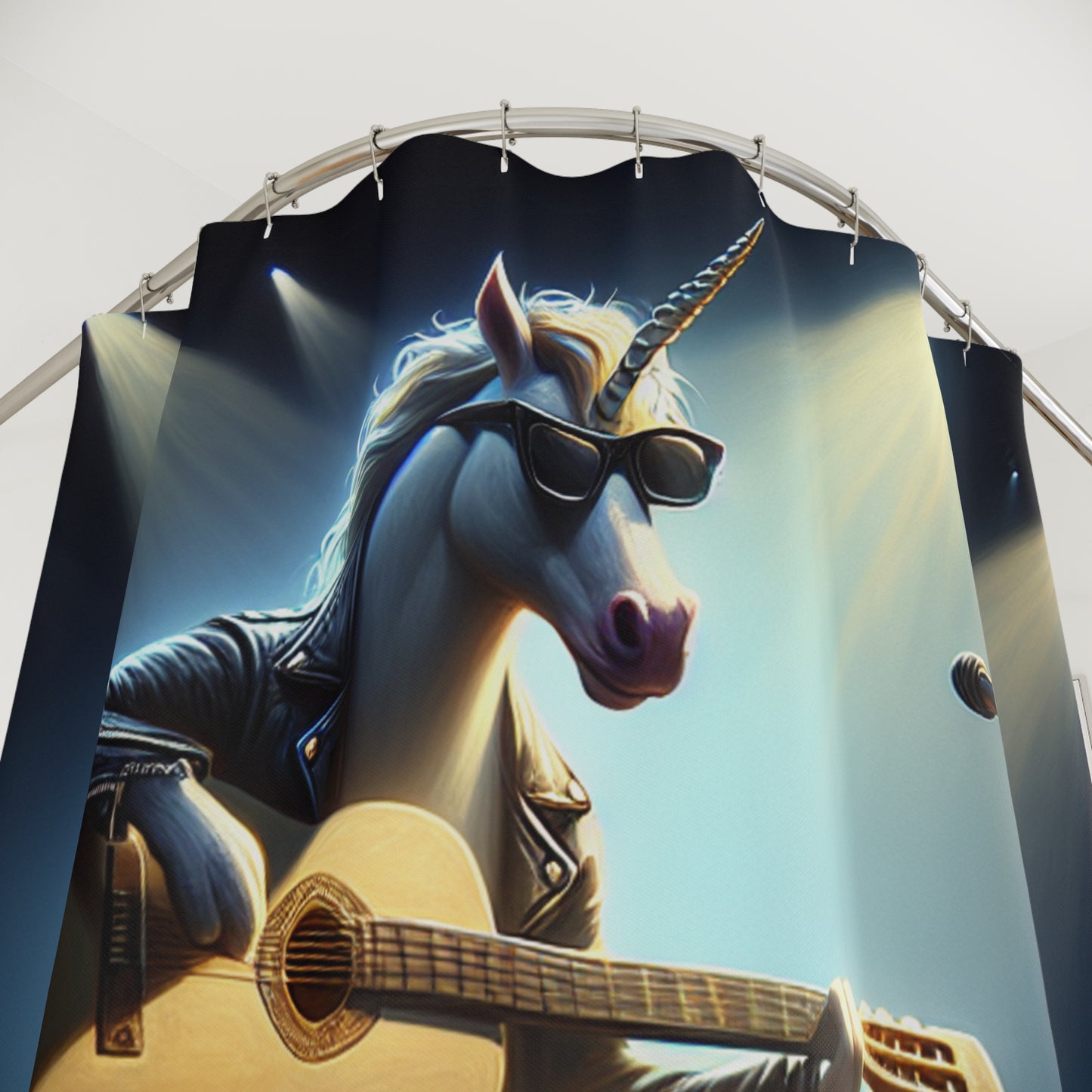 Unicorn Unplugged Shower Curtain